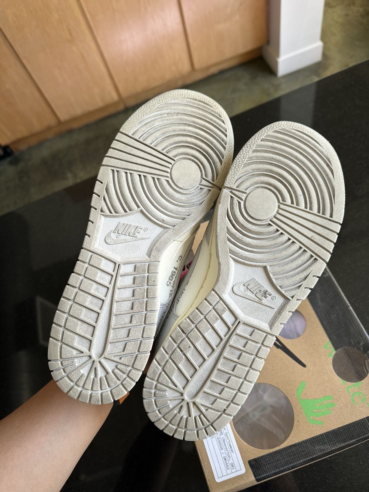 Nike × Off-White Nike Dunk Low Off-White Lot 30 of 50 Size US 10.5 / EU 43-44 - 5 Thumbnail