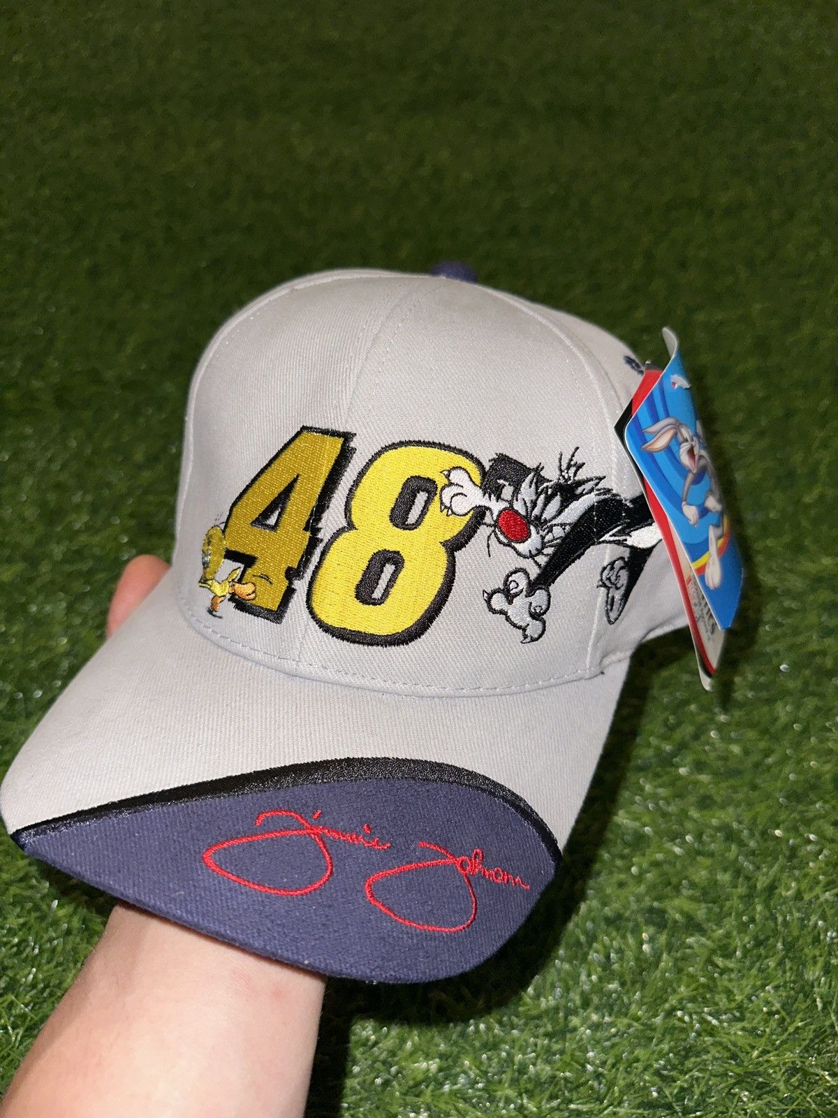 NASCAR Vintage jimmie johnson looney tunes nascar velcro hat Size ONE SIZE - 1 Thumbnail