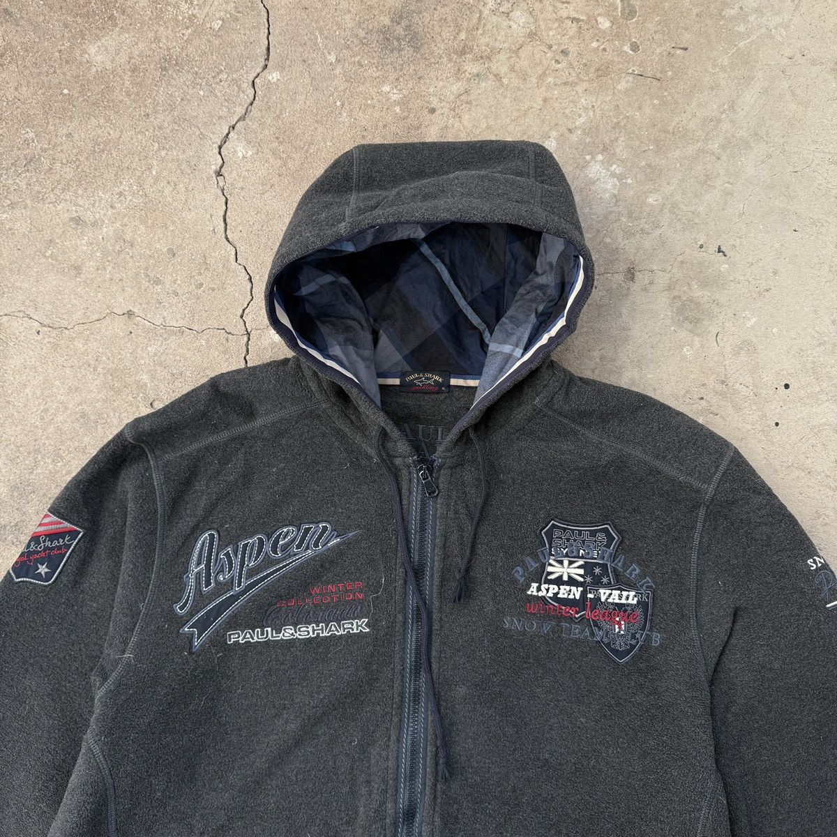 Paul & Shark Paul & Shark Aspen Fleece Gray Zip Hoodie Size US XL / EU 56 / 4 - 3 Thumbnail
