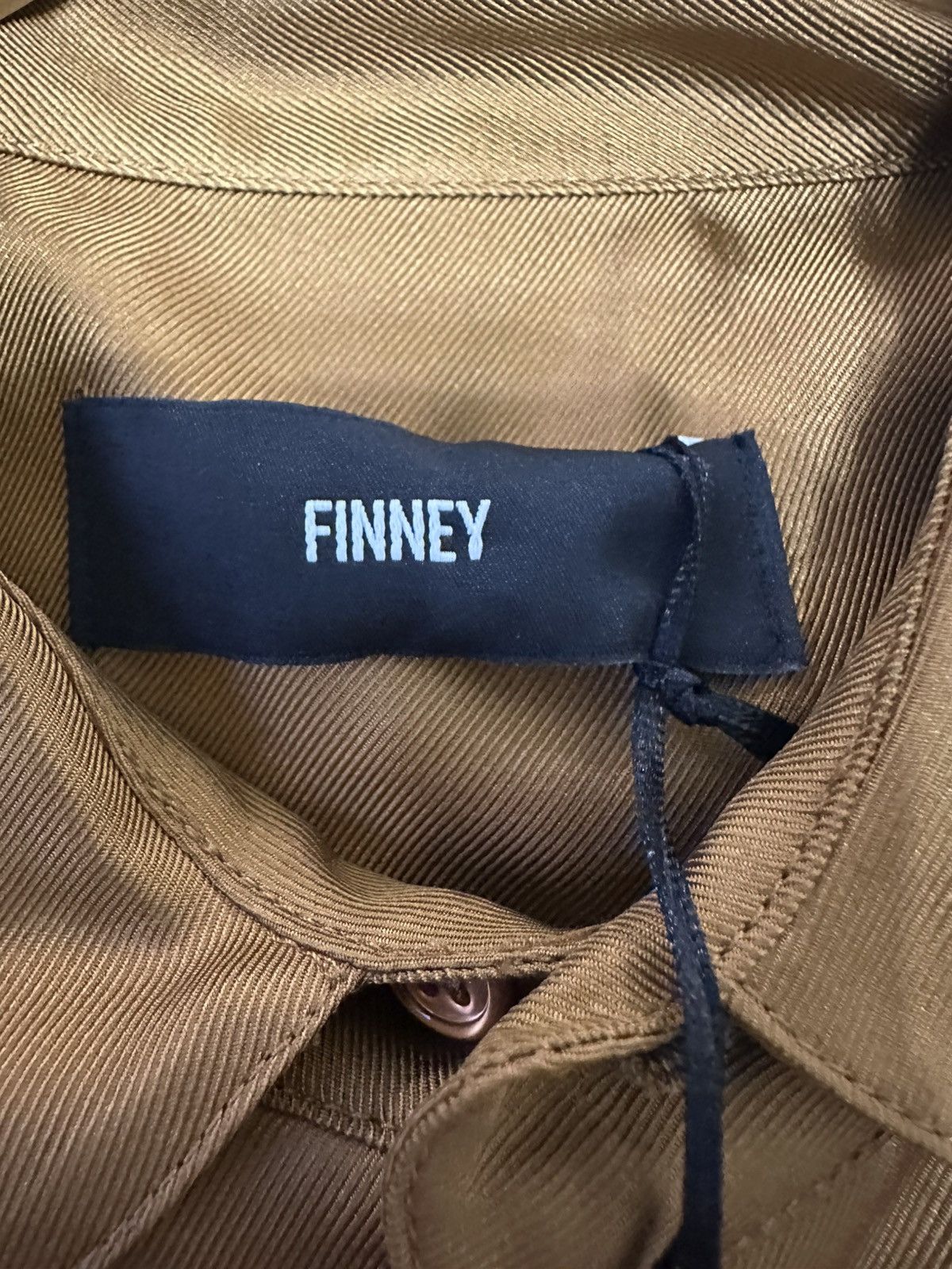 Other FINNEY BOYFRIEND SILK SHIRT CARAMEL Size US L / EU 52-54 / 3 - 7 Thumbnail