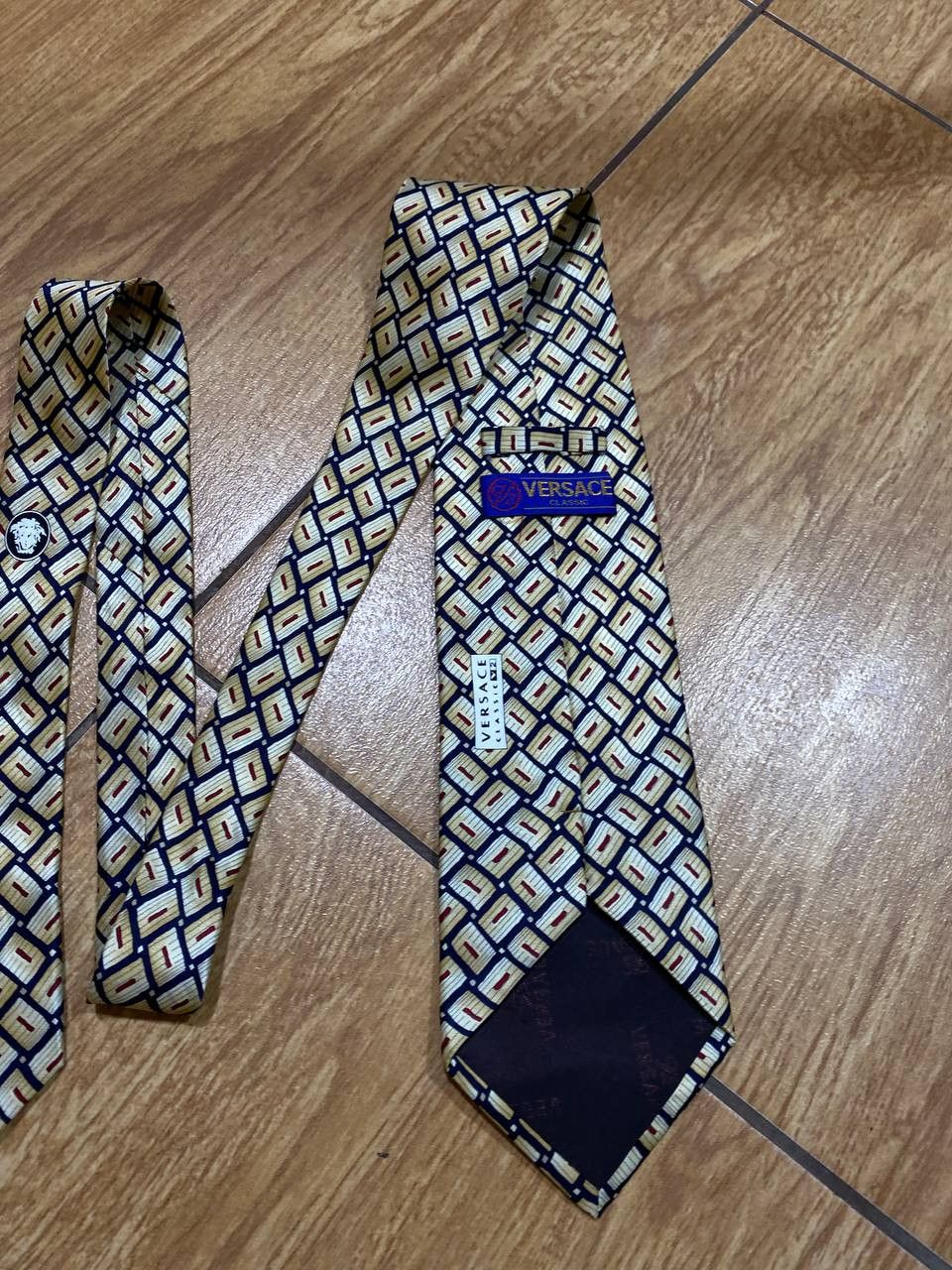 Versace Amazing Versace Abstract Silk Tie Size ONE SIZE - 7 Thumbnail