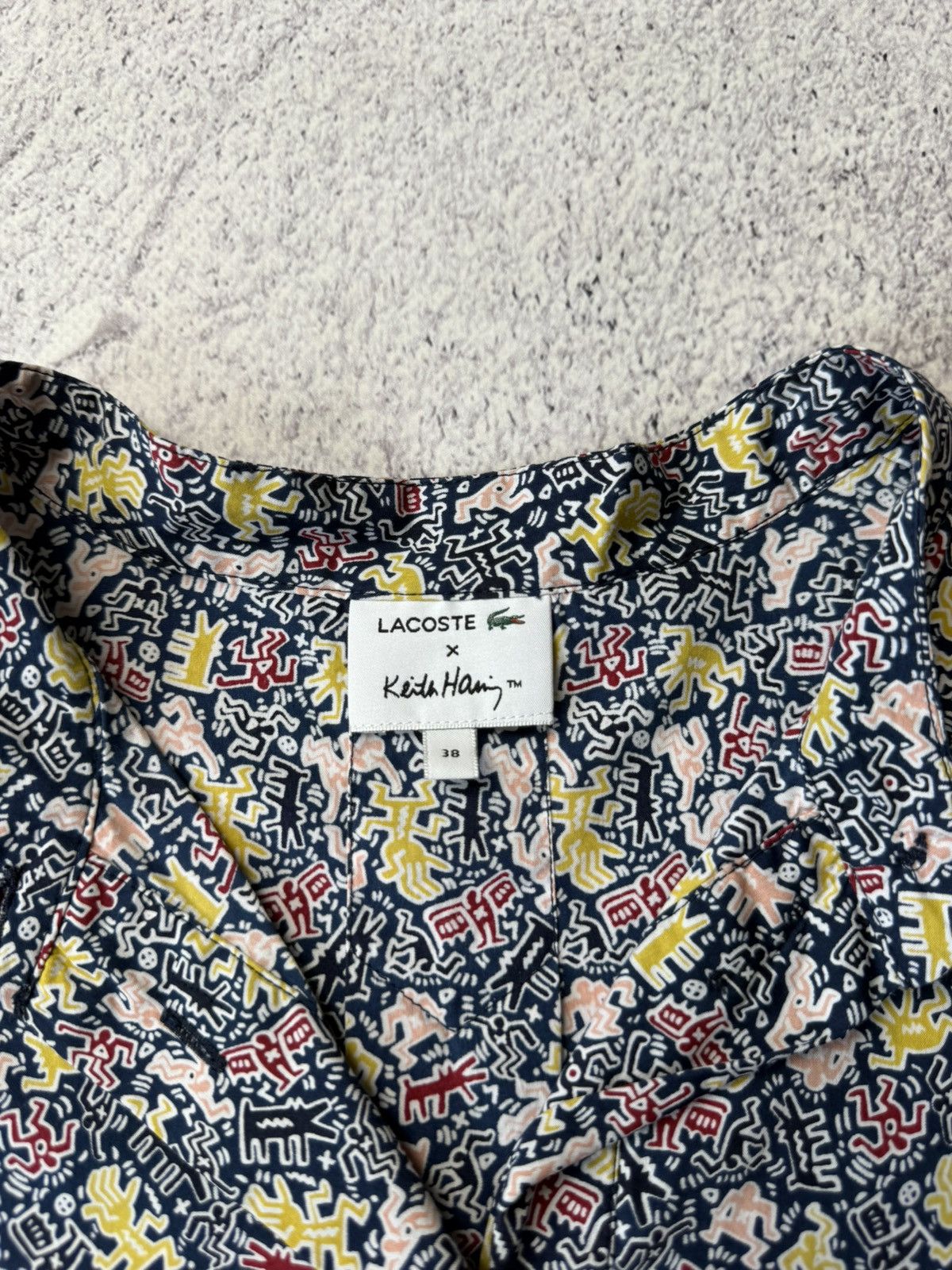 Japanese Brand Lacoste & Keith Haring Monogram Polo Shirt Y2K Size XS / US 0-2 / IT 36-38 - 14 Thumbnail