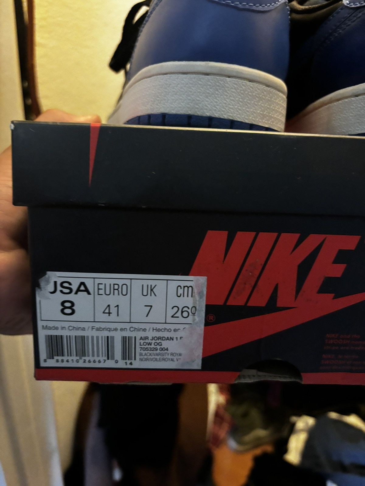Nike Jordan 1 Blue OG (2015) Size US 8 / EU 41 - 2 Thumbnail