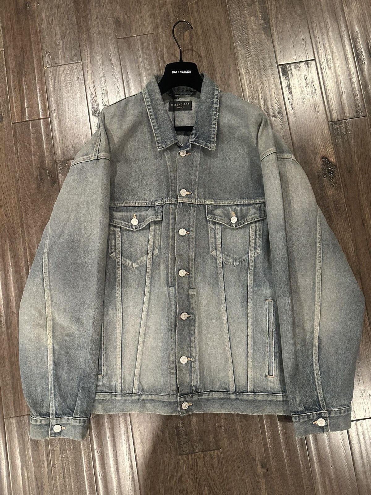 Balenciaga Balenciaga Oversized Denim Jacket Size US L / EU 52-54 / 3 - 5 Thumbnail