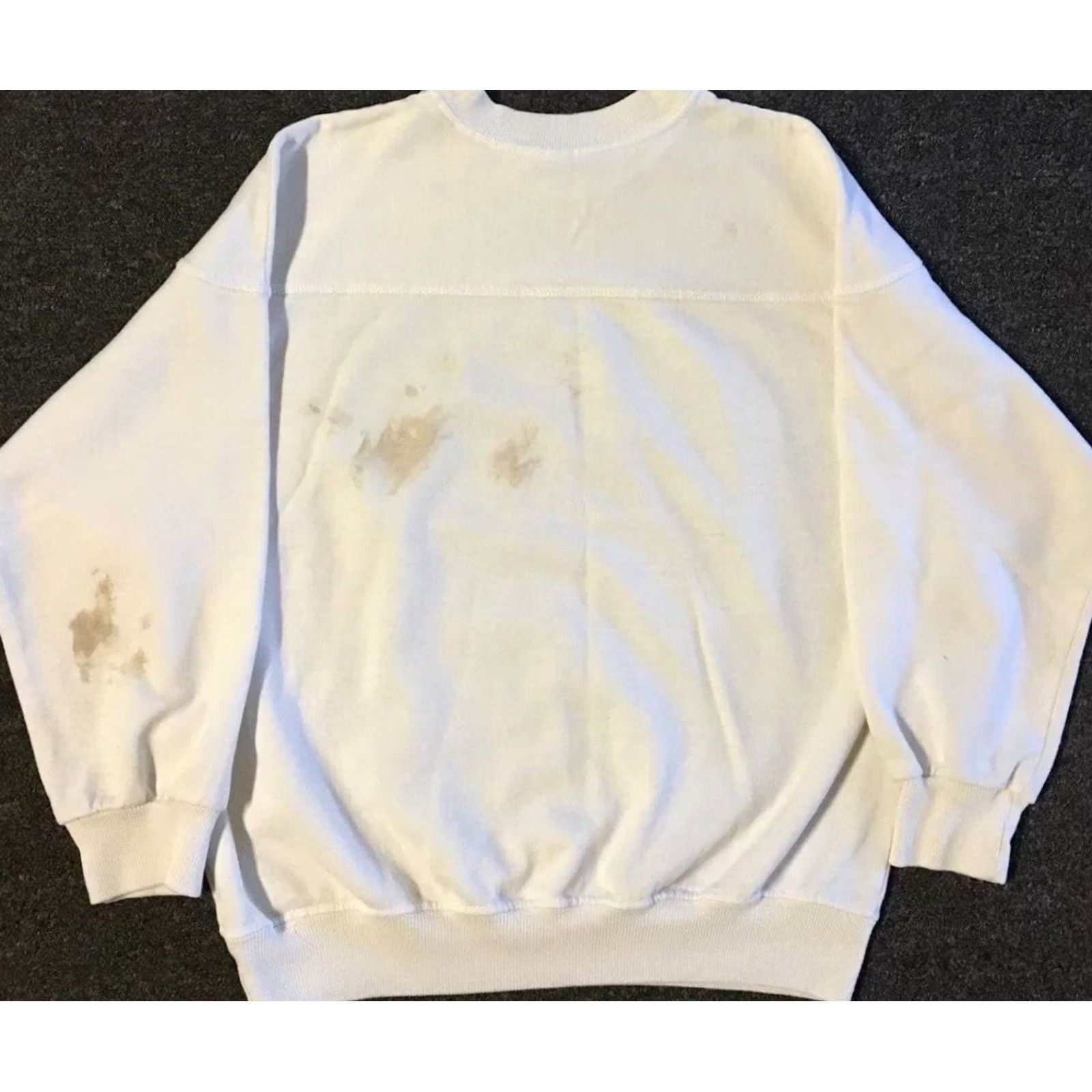 Guess VINTAGE Guess Jeans Hoodie Women L USA White Distressed Spellout 90s 80s Grunge Punk Hip Hop Retro Basketball Summer amer Womens Size L / US 10 / IT 46 - 2 Thumbnail