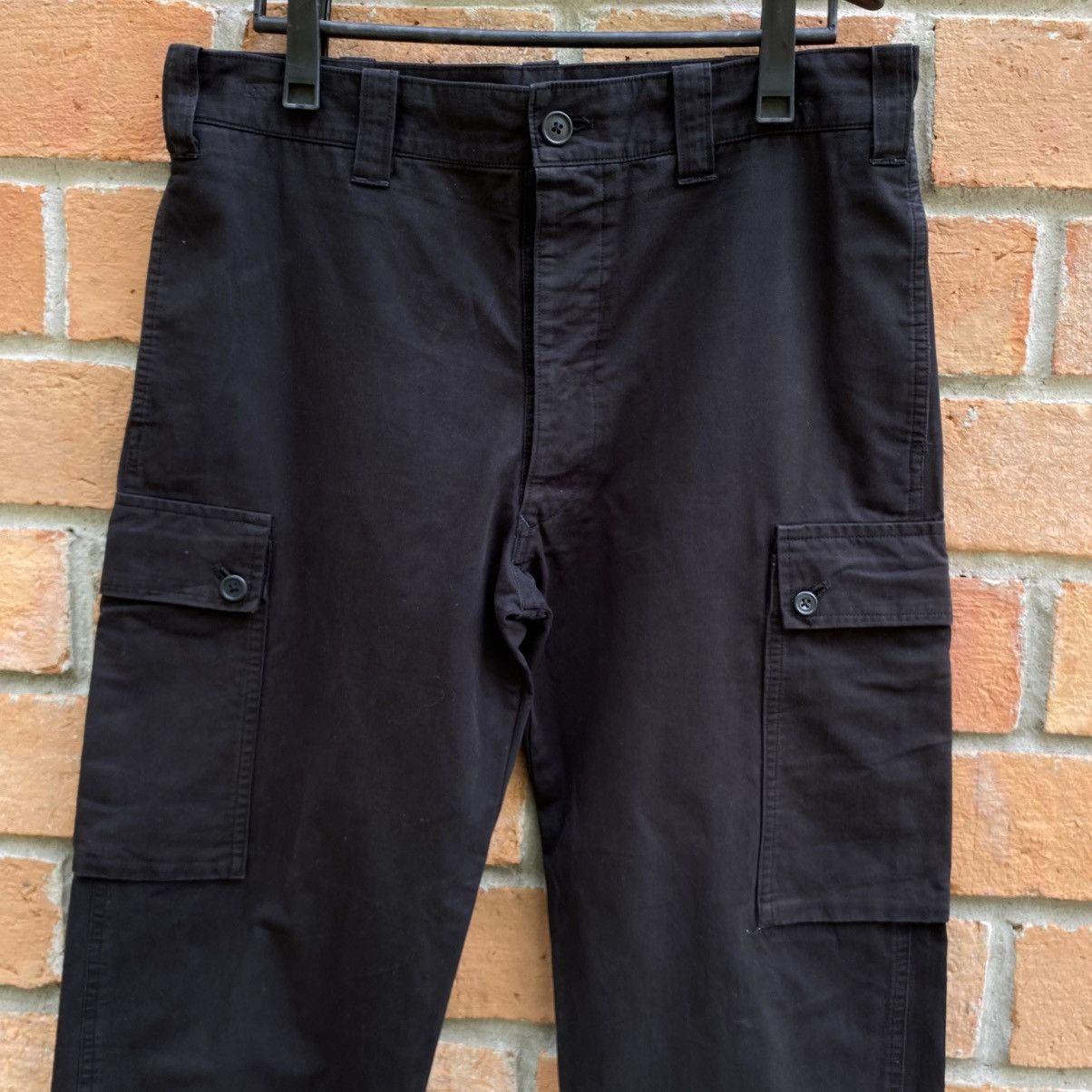 Yohji Yamamoto Yohji Yamamoto Black Cargo Pants Size US 38 / EU 54 - 14 Thumbnail