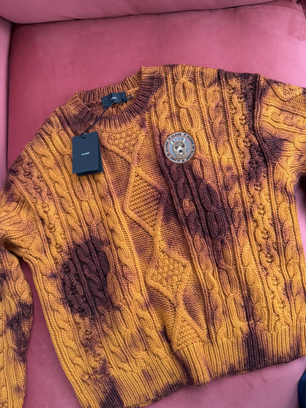 Alanui Alanui dark orange-brown soft wool jumper, size M Size M / US 6-8 / IT 42-44 - 3 Thumbnail