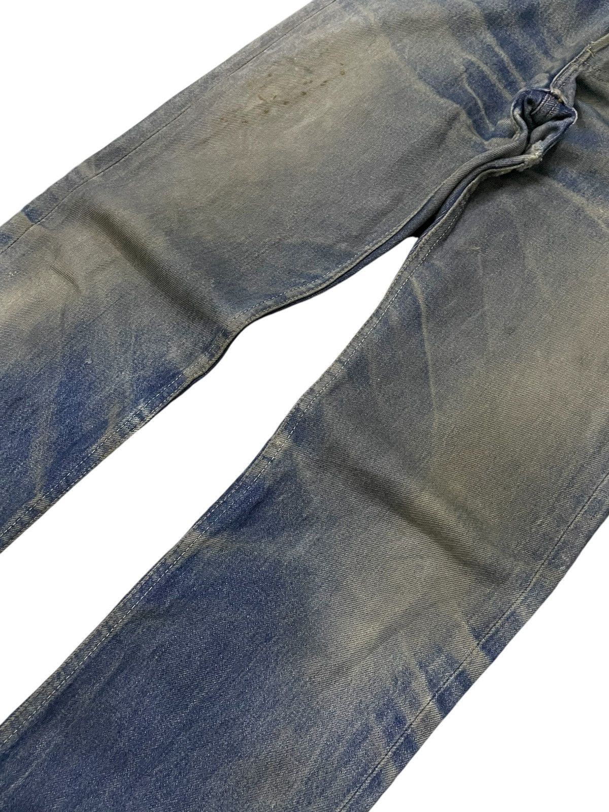LVC × Levi's × Vintage Vintage Levis 501 Mud Wash Aging Honeycomb Distressed Jeans Size US 29 - 4 Thumbnail