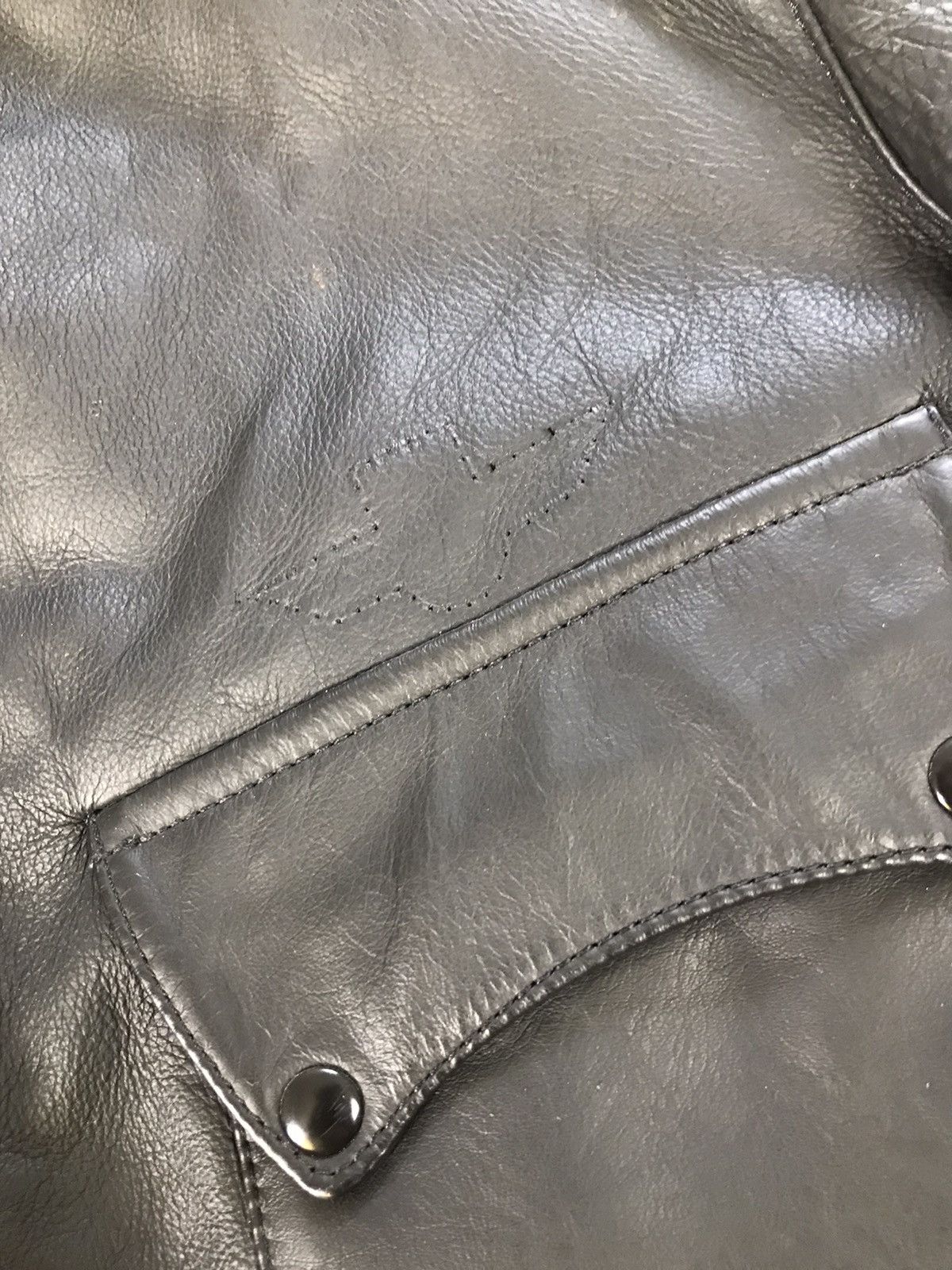 Vintage R.G.A Reportage Real Leather Flying Zip Up Jacket,Bomber Size US M / EU 48-50 / 2 - 12 Thumbnail