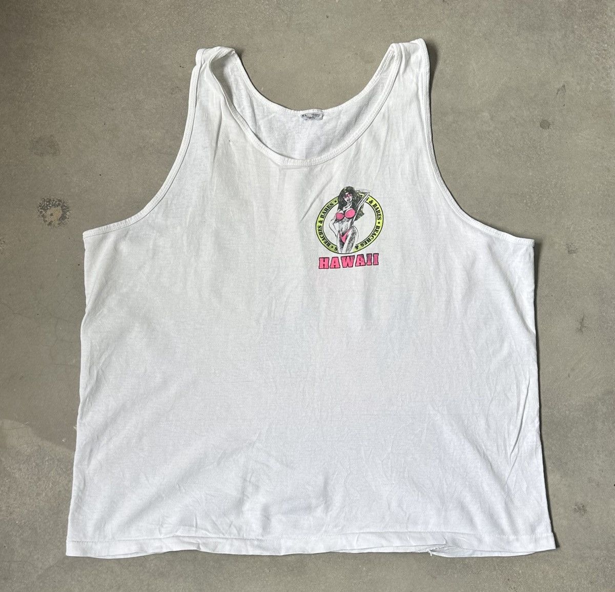 Vintage VINTAGE BIKINI INSPECTOR HAWAII TANK TOP Size US XL / EU 56 / 4 - 3 Thumbnail