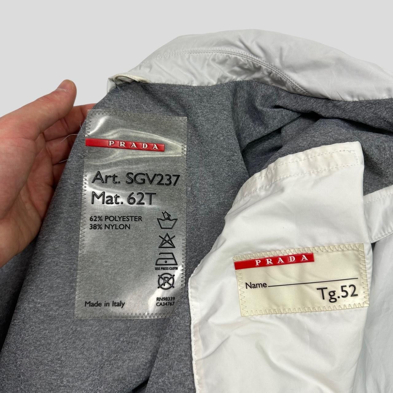 Prada Prada Sport SS00 Gel Seam Nylon Jacket - IT52 (XL) Size US XL / EU 56 / 4 - 7 Thumbnail
