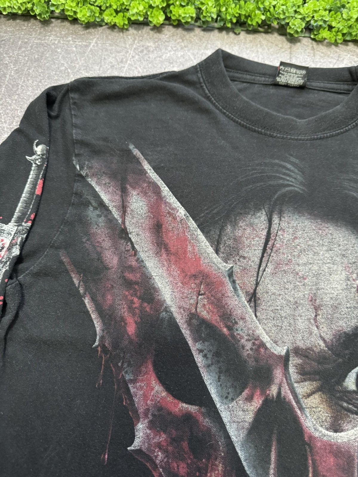 Vintage Vintage 90s Skull Longsleeve Spiral Y2K Affliction Style Size US M / EU 48-50 / 2 - 11 Thumbnail