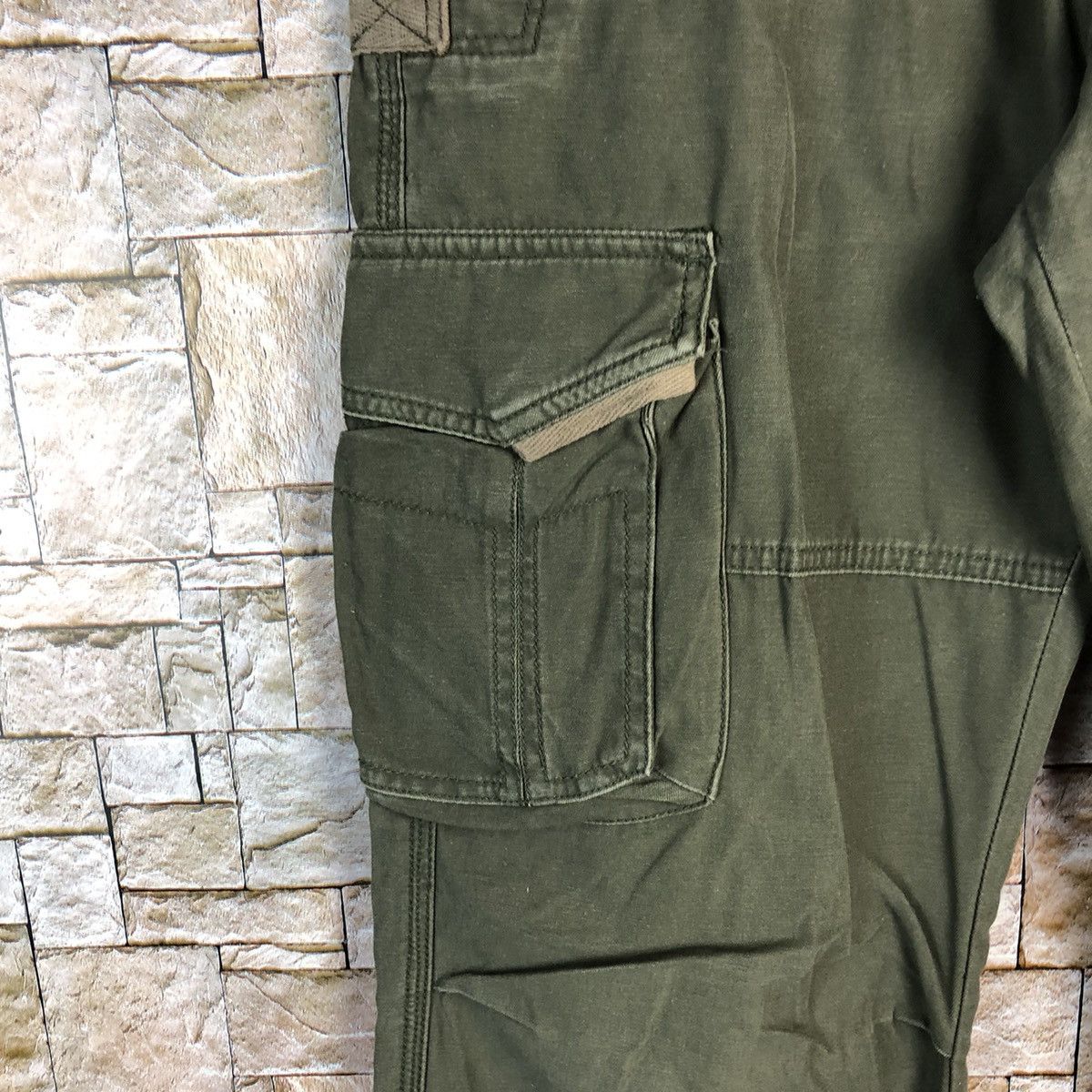 Airwalk Airwalk Green Cargo Multipocket Pants #A158 Size US 29 - 10 Thumbnail