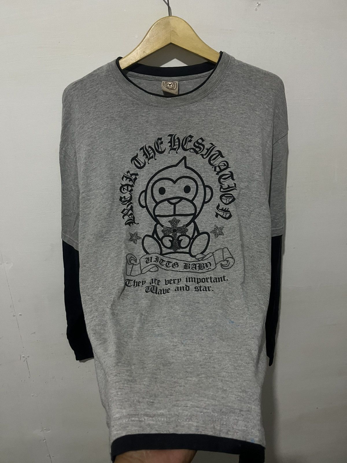 If Six Was Nine Vintage 90s UITTG BABY Monkey Y2K BAPE Style Size US L / EU 52-54 / 3 - 4 Thumbnail