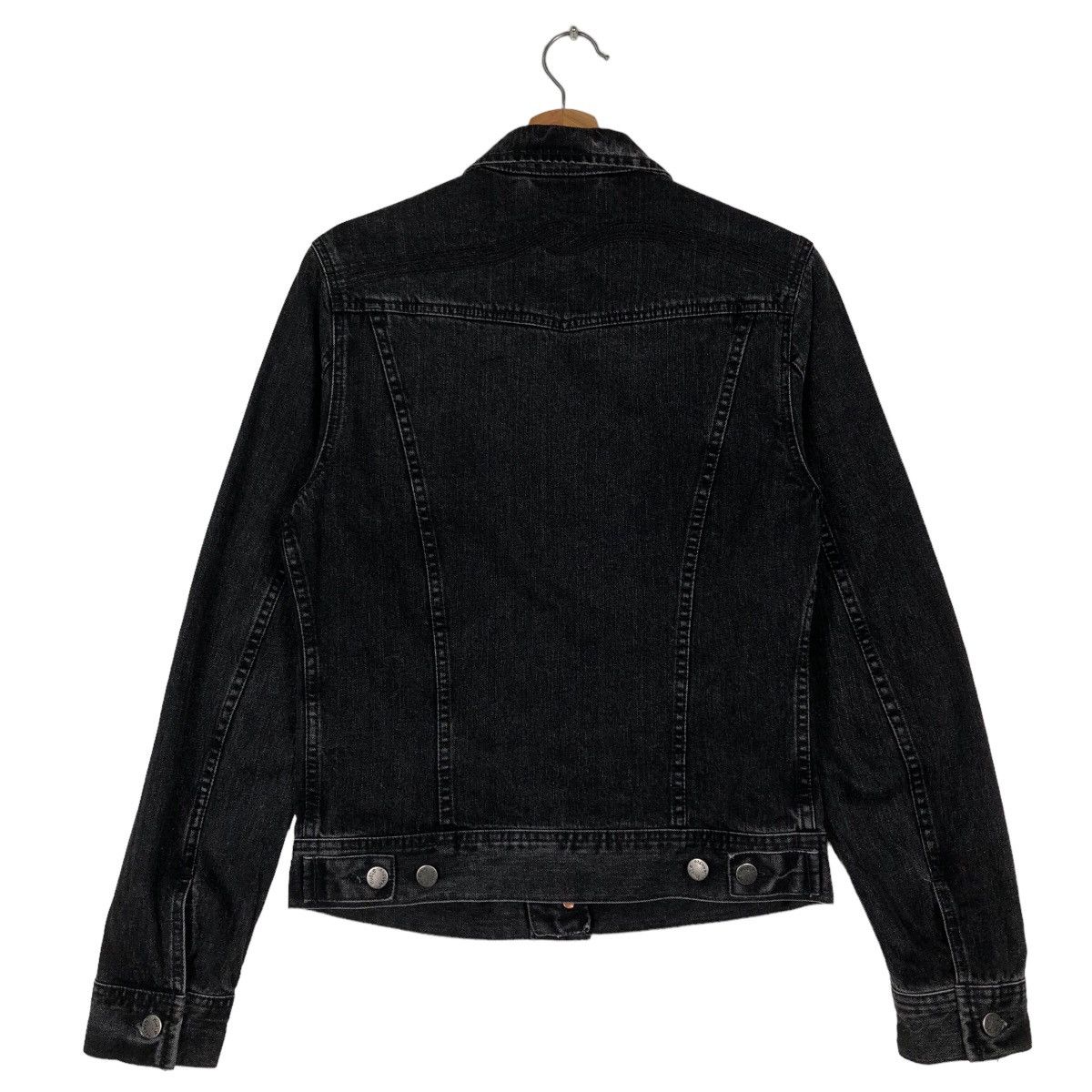 Japanese Brand 🔥90’s Biker Denim Jacket Cropped Trucker Nudie Jeans Italy Size US S / EU 44-46 / 1 - 7 Thumbnail