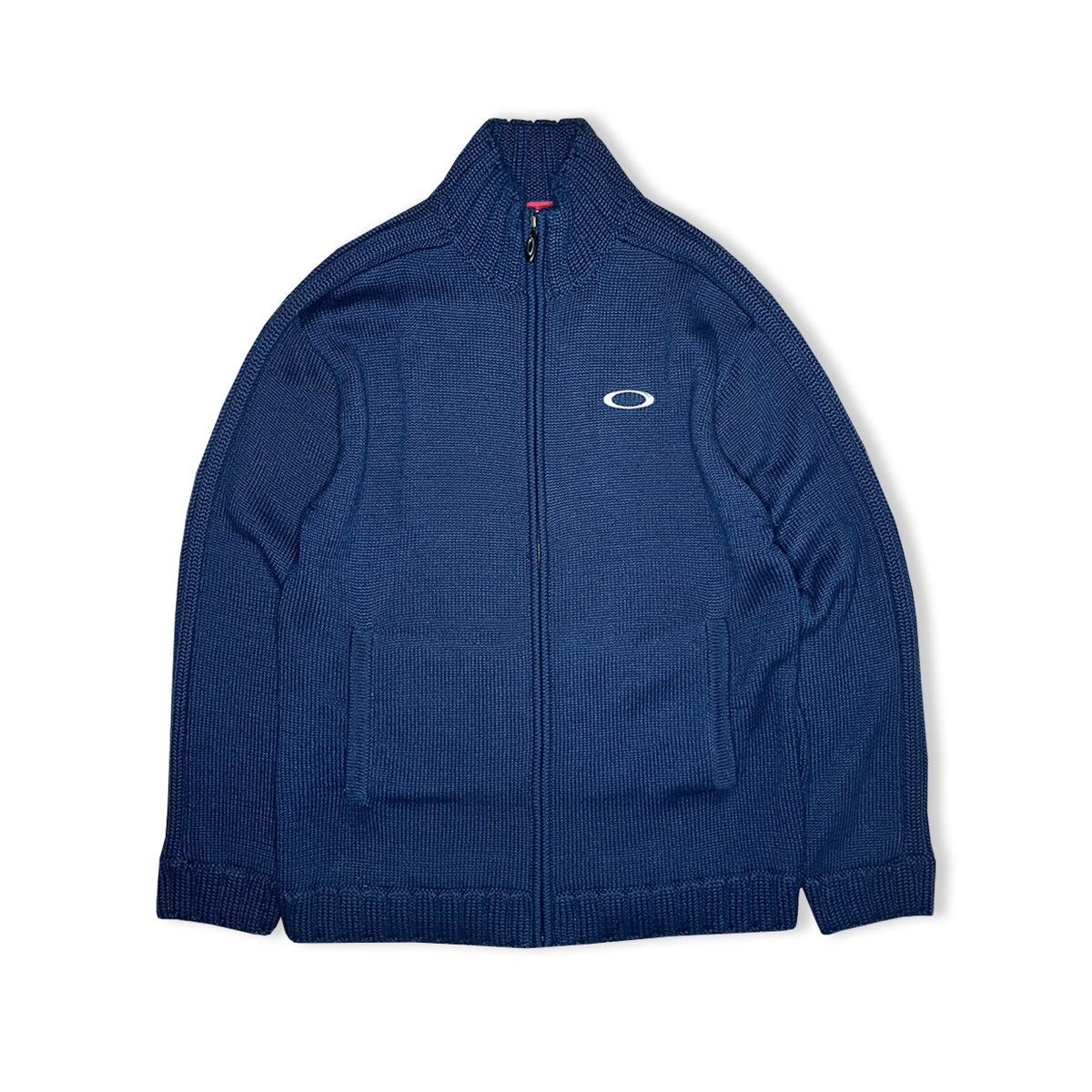 Oakley 2000’s Oakley Heavy Knit Wool Zip Up Jacket Size US L / EU 52-54 / 3 - 1 Thumbnail