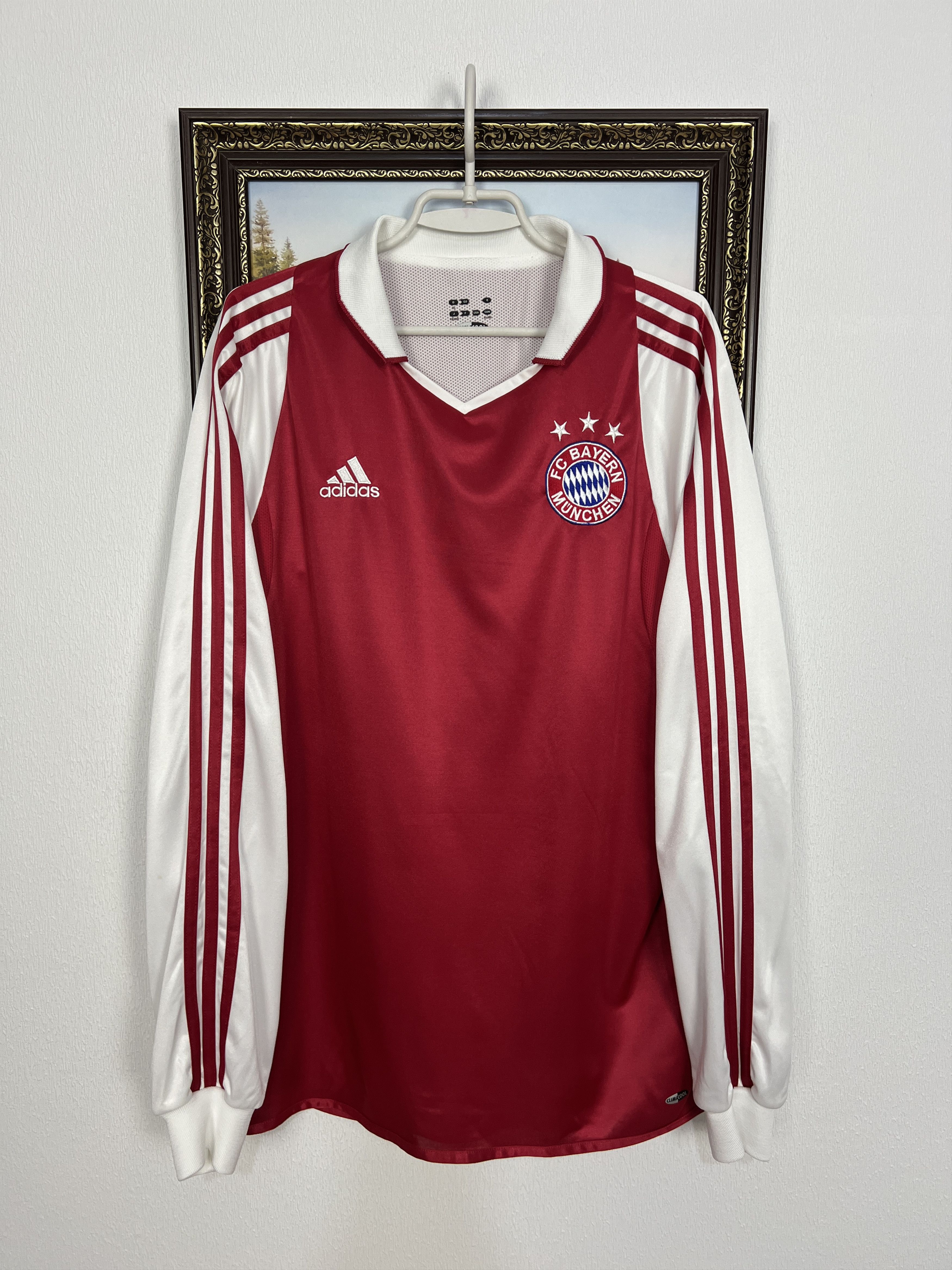 Adidas Bayern Munich football shirt Player Issue Long Sleeve Jersey Size US XL / EU 56 / 4 - 1 Thumbnail