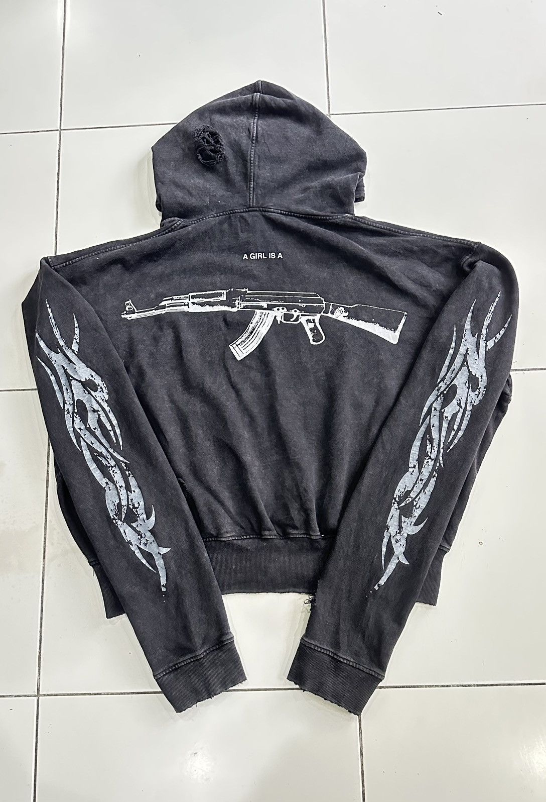 Affliction Lonchofactory singapore new brand cropped distressed Size US XL / EU 56 / 4 - 2 Thumbnail