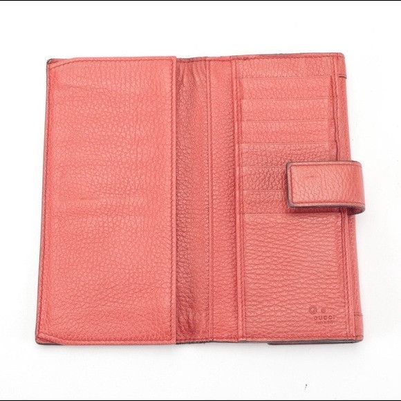 Gucci Charmy Red Leather Wallet
