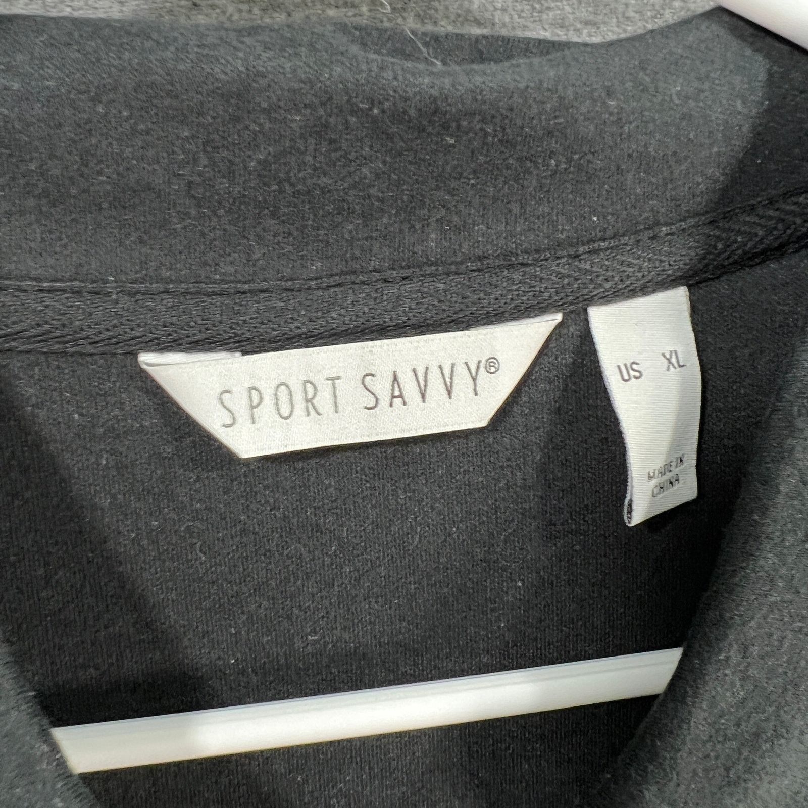 Other Sport Savvy Motion Short Sleeve Polo Top Black Size X-Large Size XL / US 12-14 / IT 48-50 - 3 Thumbnail