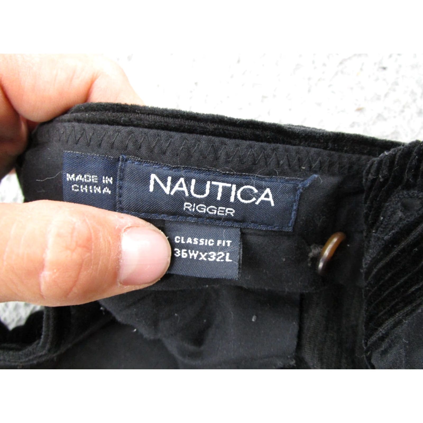 Nautica Nautica Pants Men's Corduroy Classic Fit Black 36x32 Rigger Skater Y2K Size US 36 / EU 52 - 4 Thumbnail