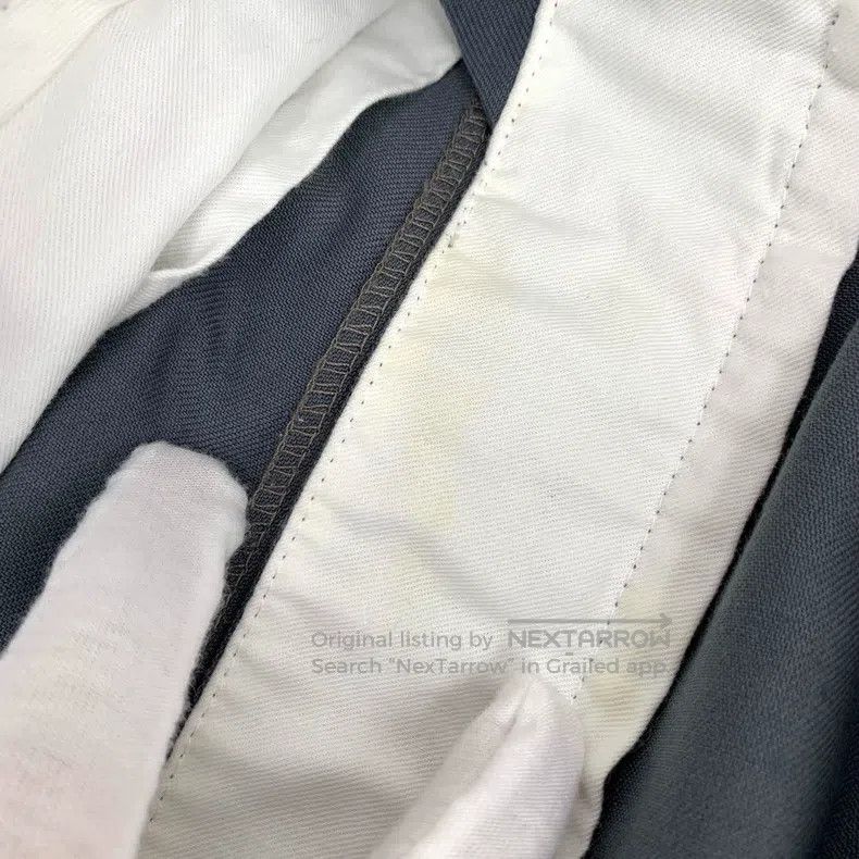 Maison Margiela Maison Margiela Blue-gray cotton drawstring casual trouser Size US 30 / EU 46 - 9 Thumbnail