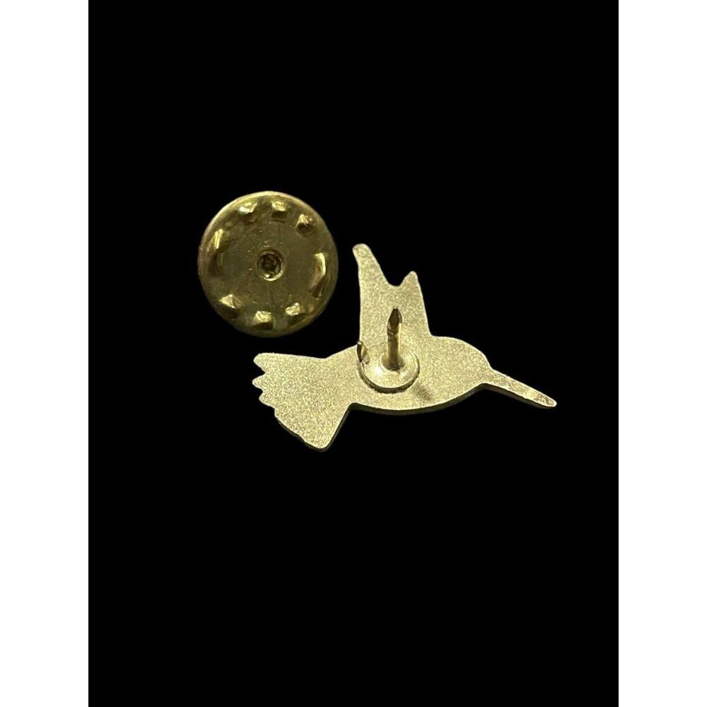 Jewelry Gold Tone Hummingbird Brooch Pin Size ONE SIZE - 3 Thumbnail