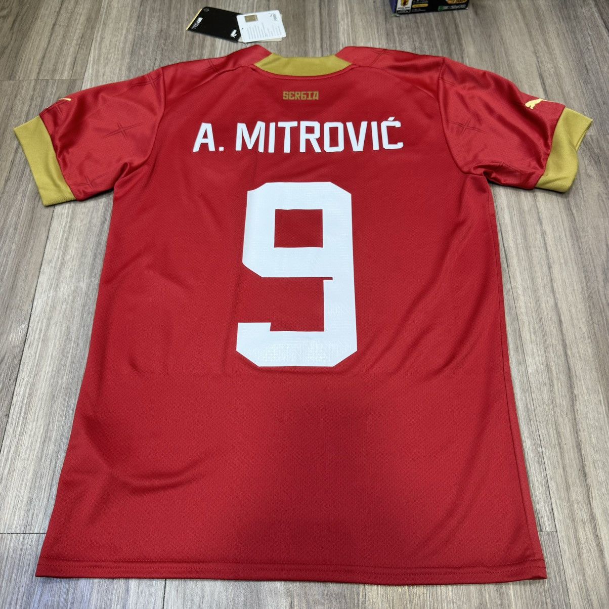 Puma Serbia 22/23 home shirt #9 Mitrovic (Bnwt) Size US S / EU 44-46 / 1 - 2 Thumbnail