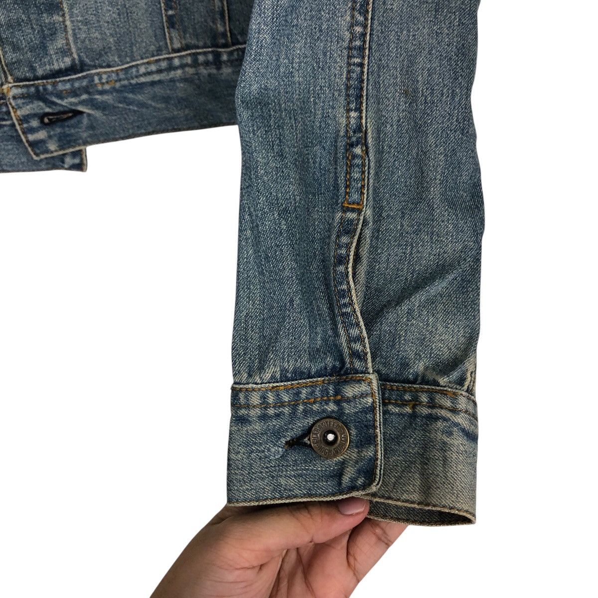 Japanese Brand 📌Cropped Biker Trucker Denim Jacket Vale Hysteric Glamour Size US L / EU 52-54 / 3 - 19 Thumbnail