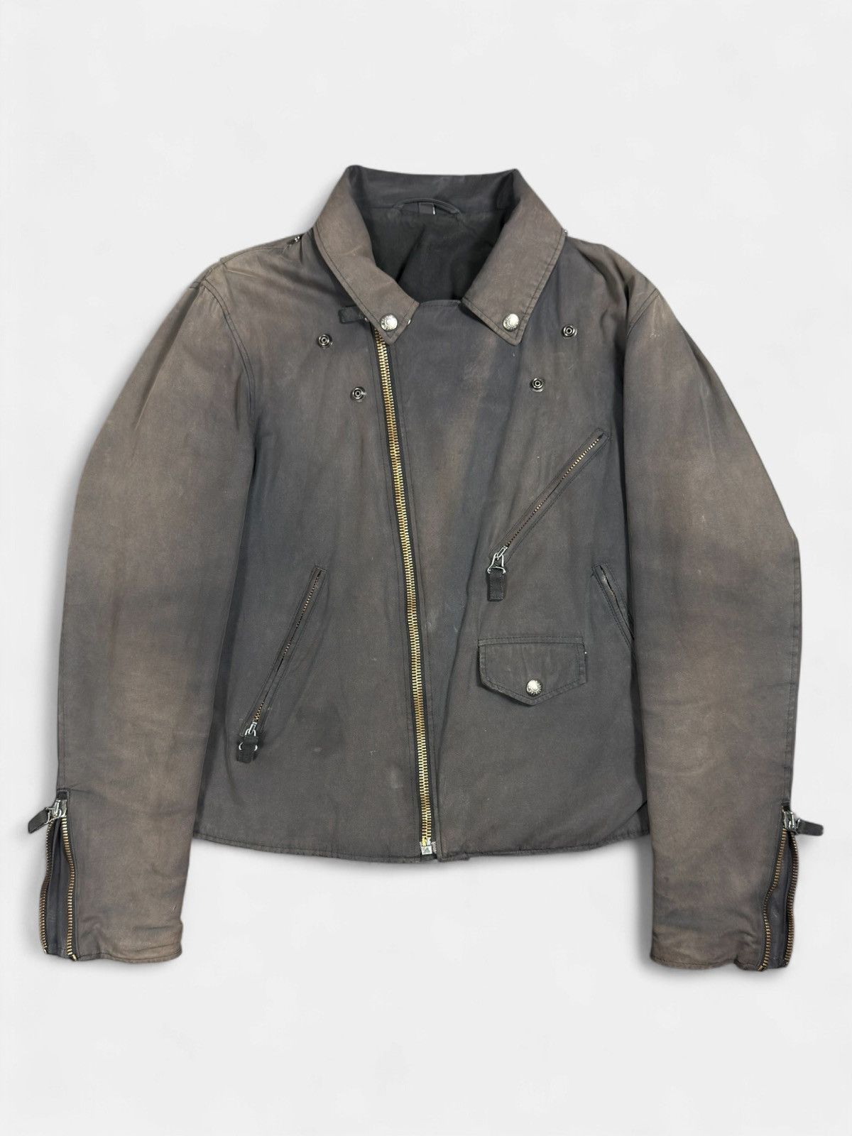 Helmut Lang Helmut Lang - SS04 Sunfaded Cotton Perfecto Size US L / EU 52-54 / 3 - 2 Thumbnail