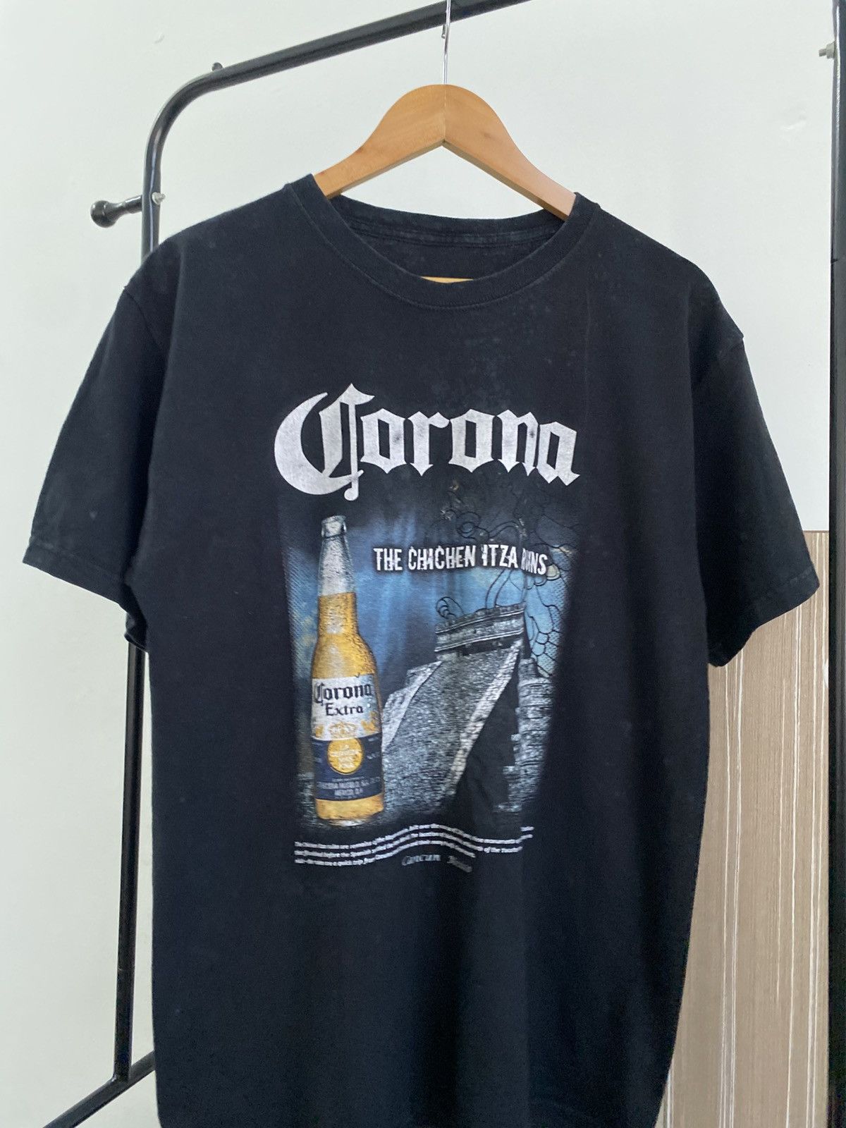 Vintage Vintage FADED CORONA BEER The Chicken Itza Ruinz Shirt Size US L / EU 52-54 / 3 - 4 Thumbnail