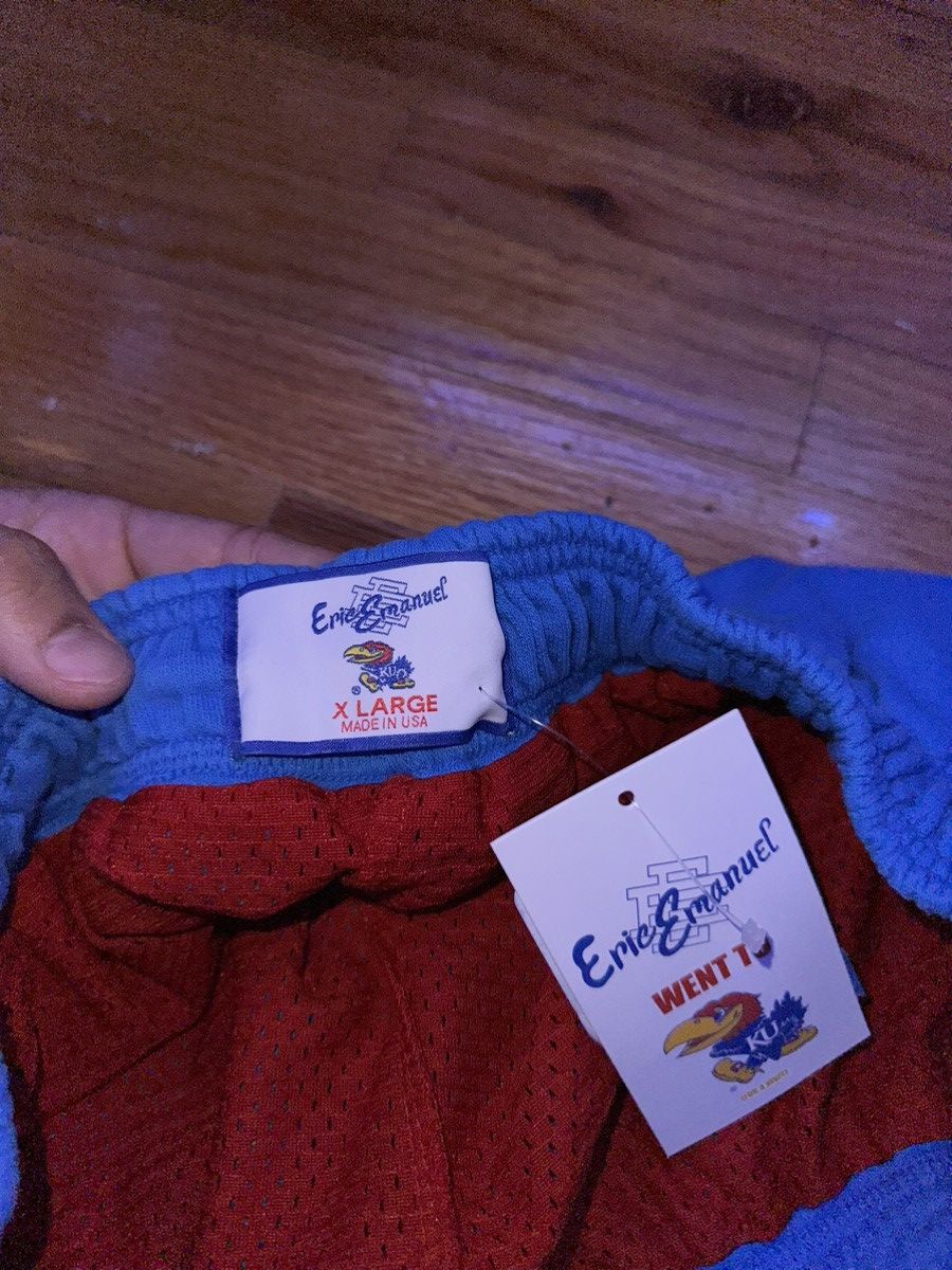 Eric Emanuel × NCAA Eric Emanuel EE Double Layer Kansas Jayhawks Shorts SZ XL Size US 38 / EU 54 - 5 Thumbnail