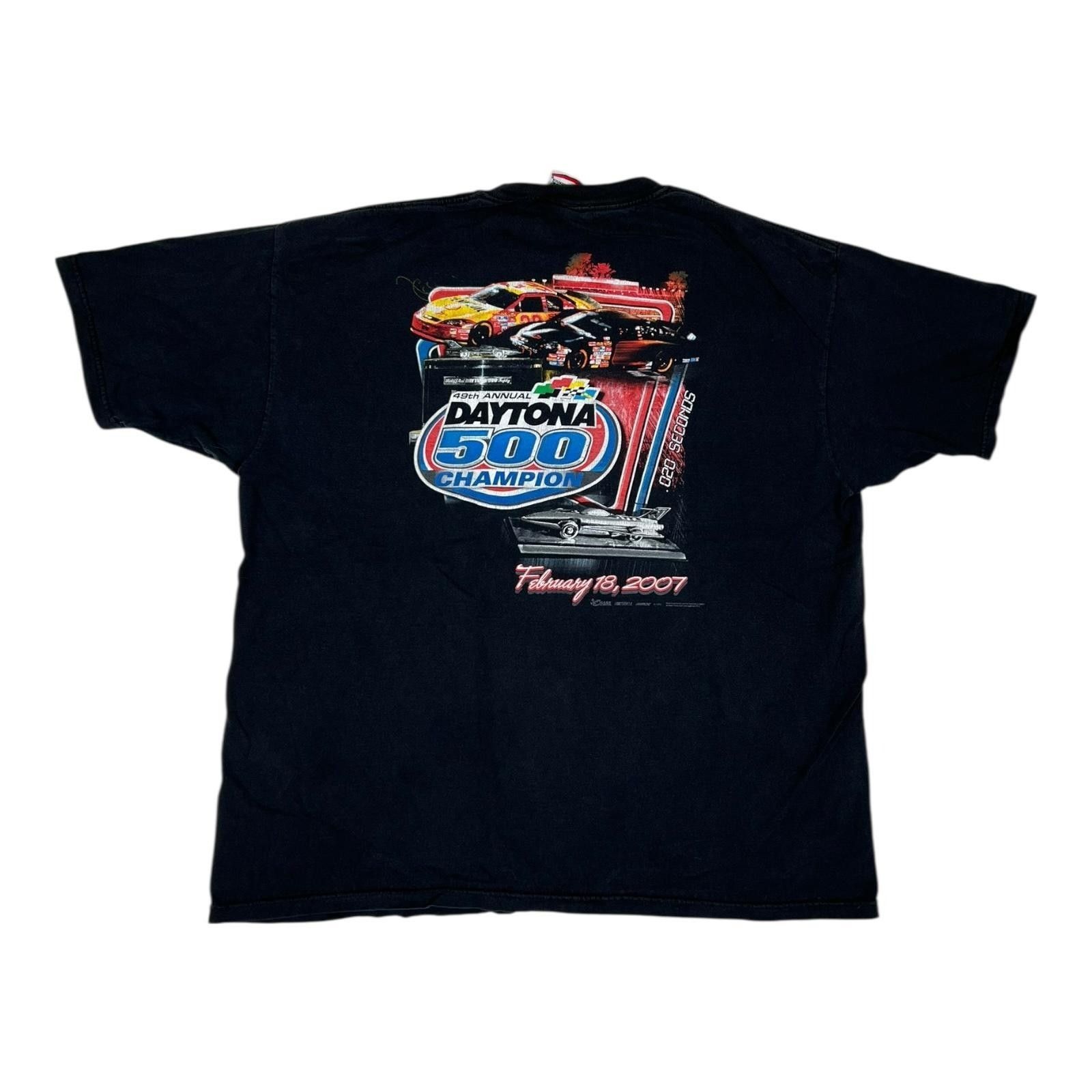 Chase Authentics Vintage Daytona 500 Kevin Harvick T-Shirt Mens 2XL Black NAS Size US XXL / EU 58 / 5 - 3 Thumbnail