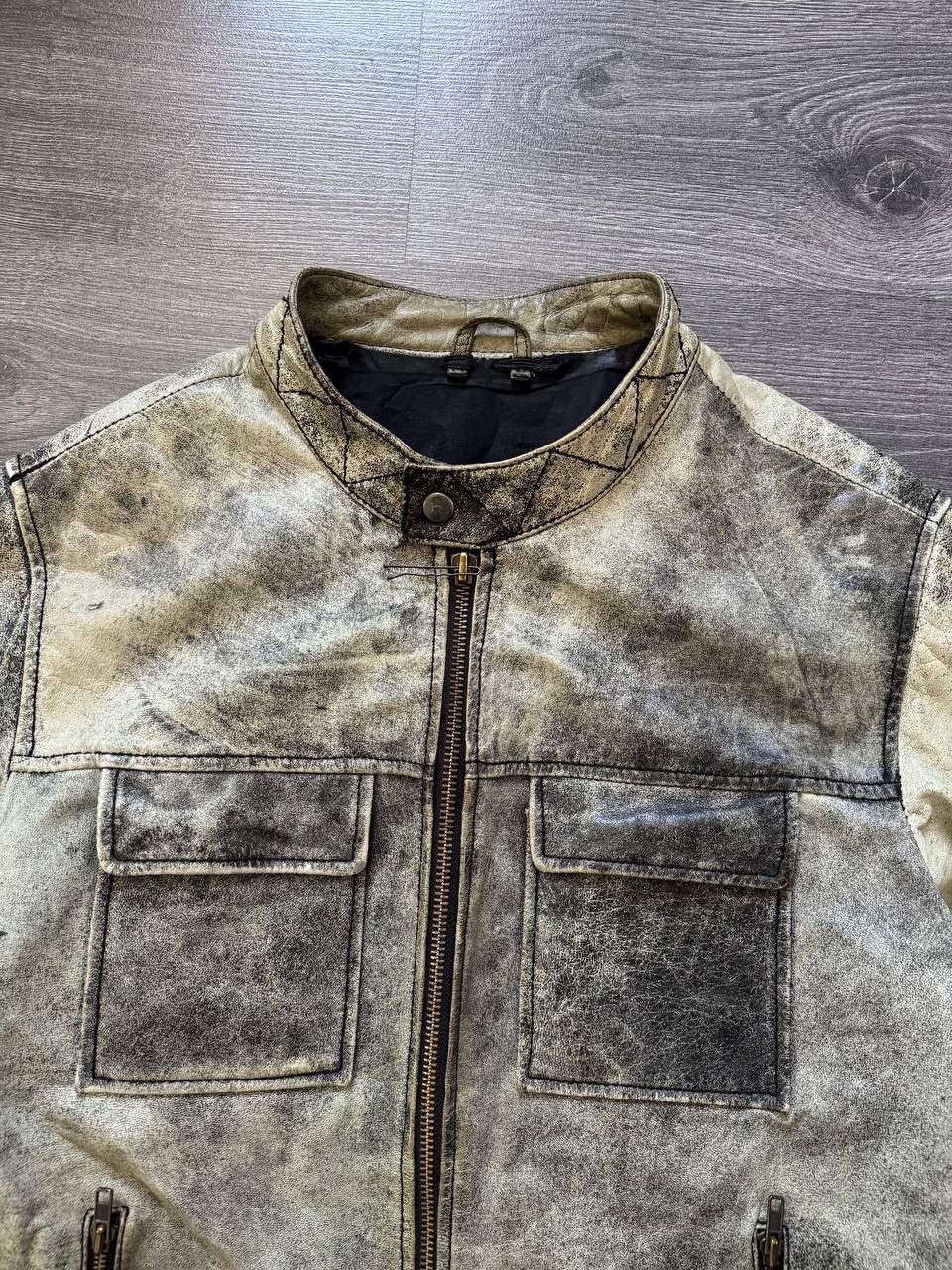 Vintage True Vintage Distressed Leather Jacket Size US S / EU 44-46 / 1 - 4 Thumbnail