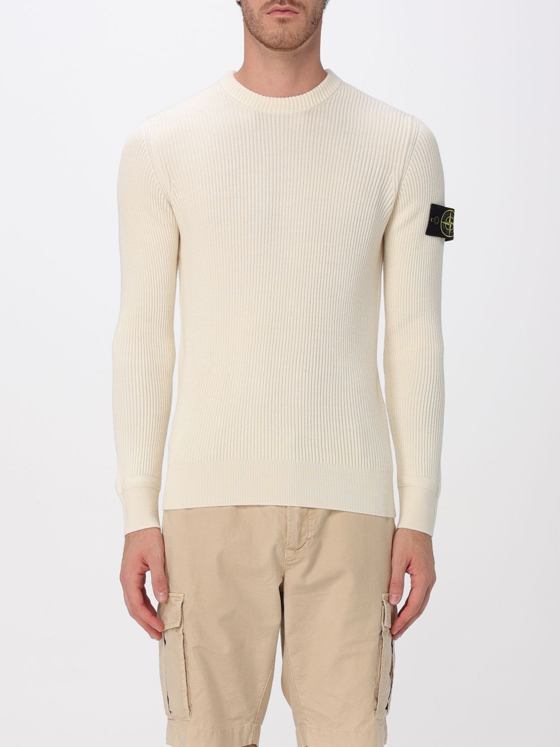 Stone Island Stone Island Sweater Men White Size US XL / EU 56 / 4 - 1 Thumbnail
