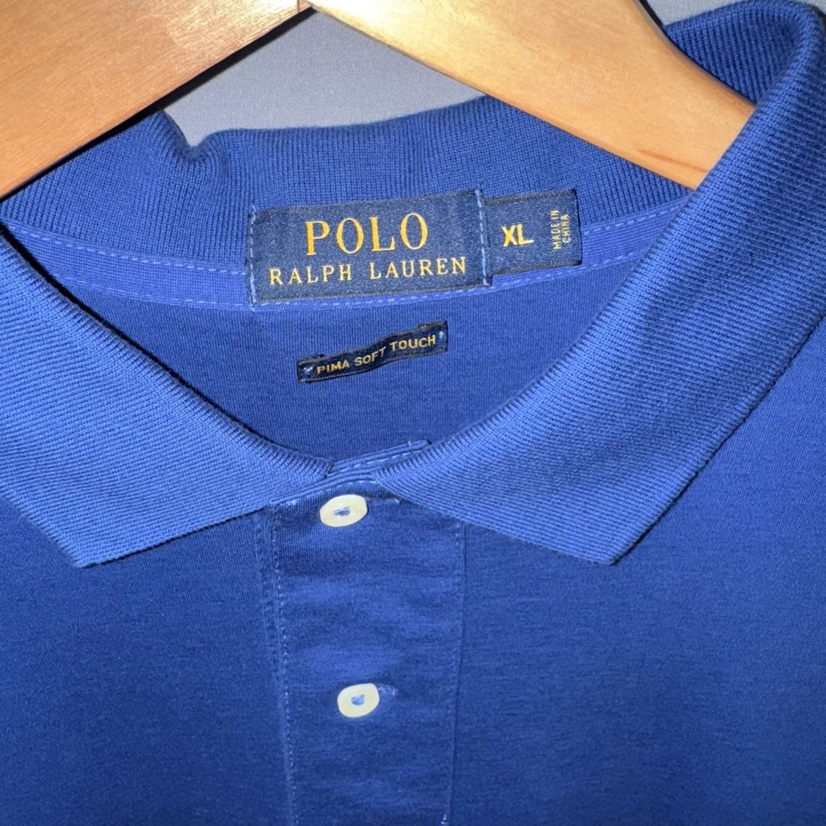 Polo Ralph Lauren VINTAGE Polo Ralph Lauren Polo Shirt Mens XL Classic Fit Pima Soft Touch Embroidered Size US XL / EU 56 / 4 - 4 Thumbnail