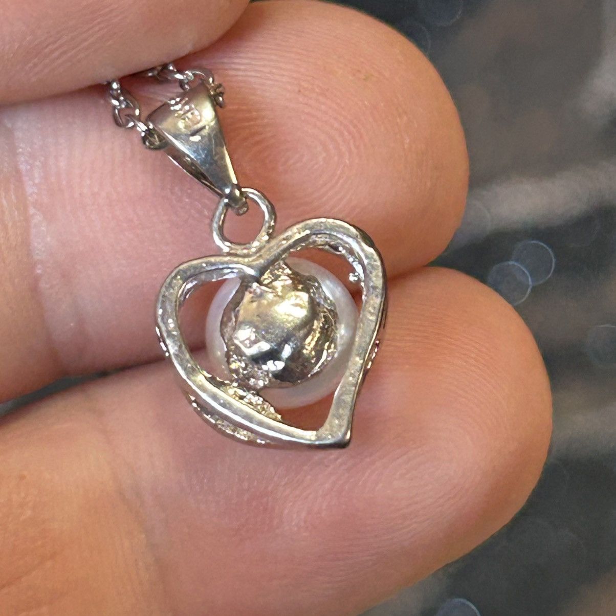 Handmade Handcrafted genuine fresh water pearl pendant necklace Size ONE SIZE - 4 Thumbnail