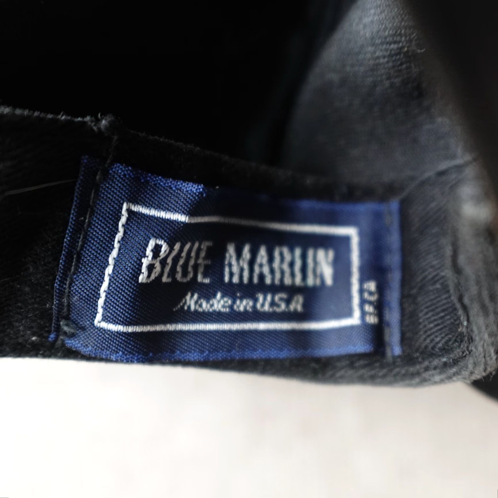 Vintage VINTAGE Blue Marlin New York Yankees Hat Baseball Cap Men One Size Black Cotton Leather Adjustable USA Sporadic Conditions Size ONE SIZE - 3 Thumbnail