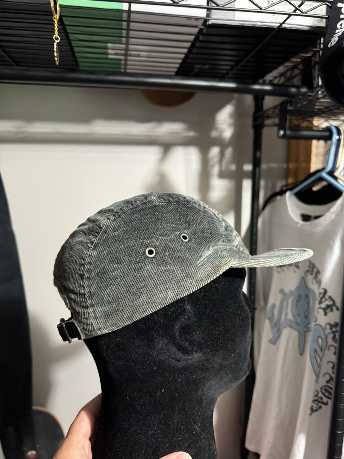 Supreme Supreme Corduroy Camp Cap Grey Size ONE SIZE - 4 Thumbnail