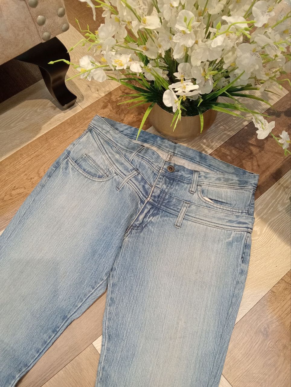 The Difference JAPANESE RUPERT THE DIFFERENCE FLARED BLUE JEANS Size US 34 / EU 50 - 7 Thumbnail