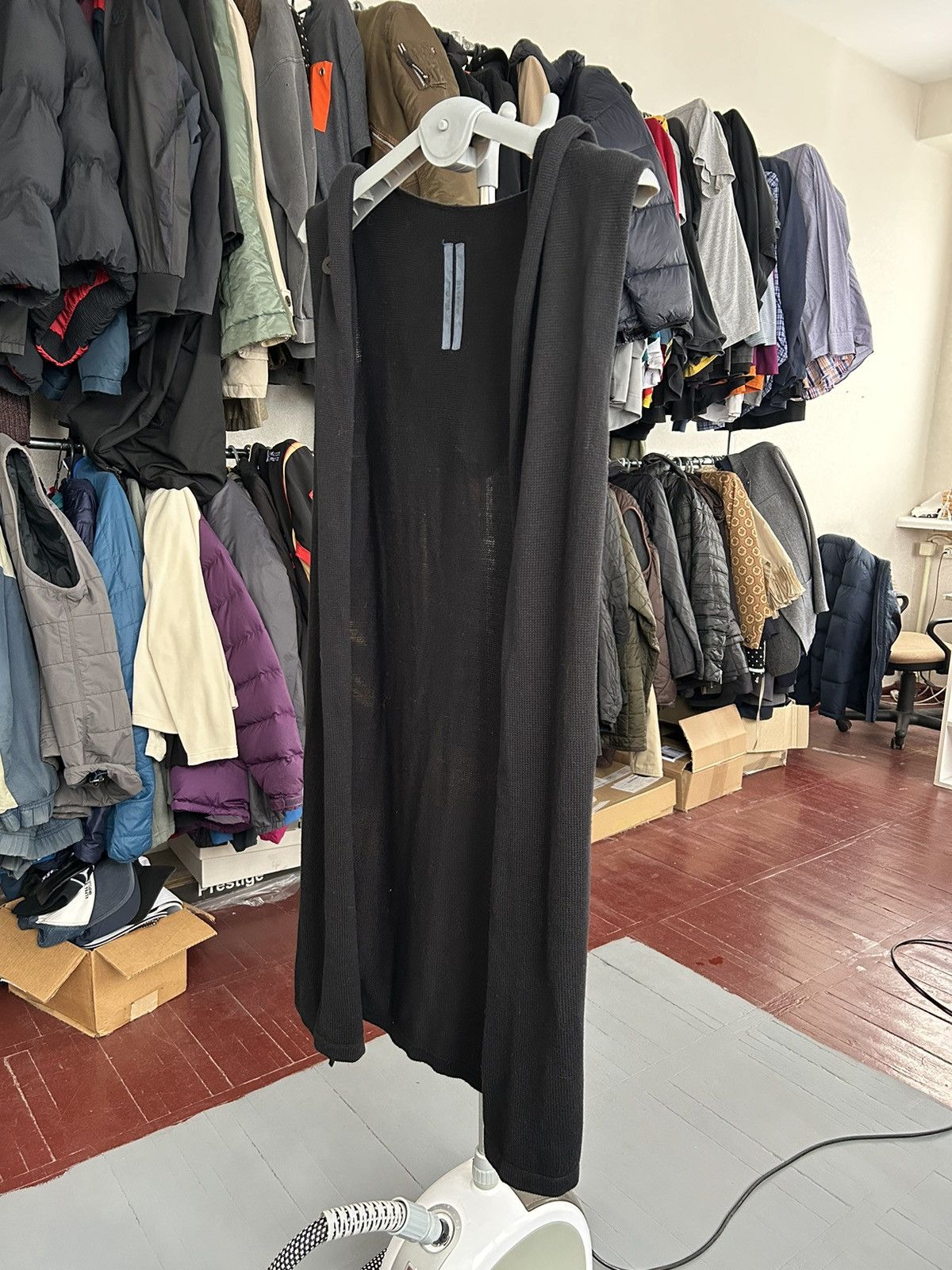 Rick Owens Rick Owens knitted cardigan coat with hood Size M / US 6-8 / IT 42-44 - 1 Thumbnail