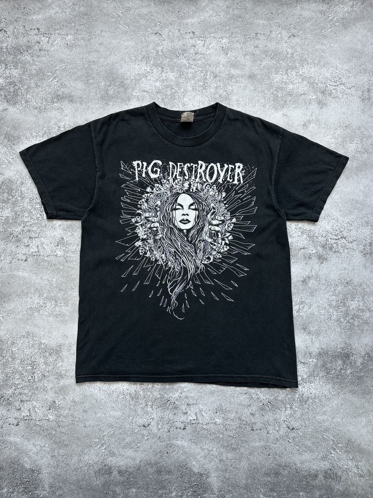 Band Tees Pig Destroyer T-Shirt Band Tees Faded Black Size US L / EU 52-54 / 3 - 1 Thumbnail
