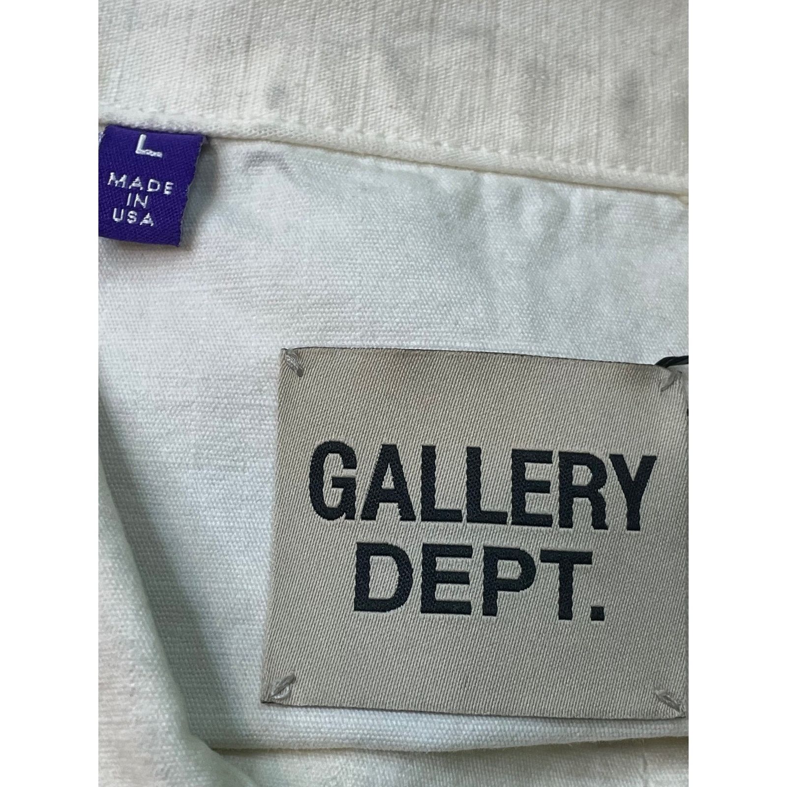 Gallery Dept. Gallery Dept. Paint Splatter White Shirt Jacket Size US L / EU 52-54 / 3 - 4 Thumbnail