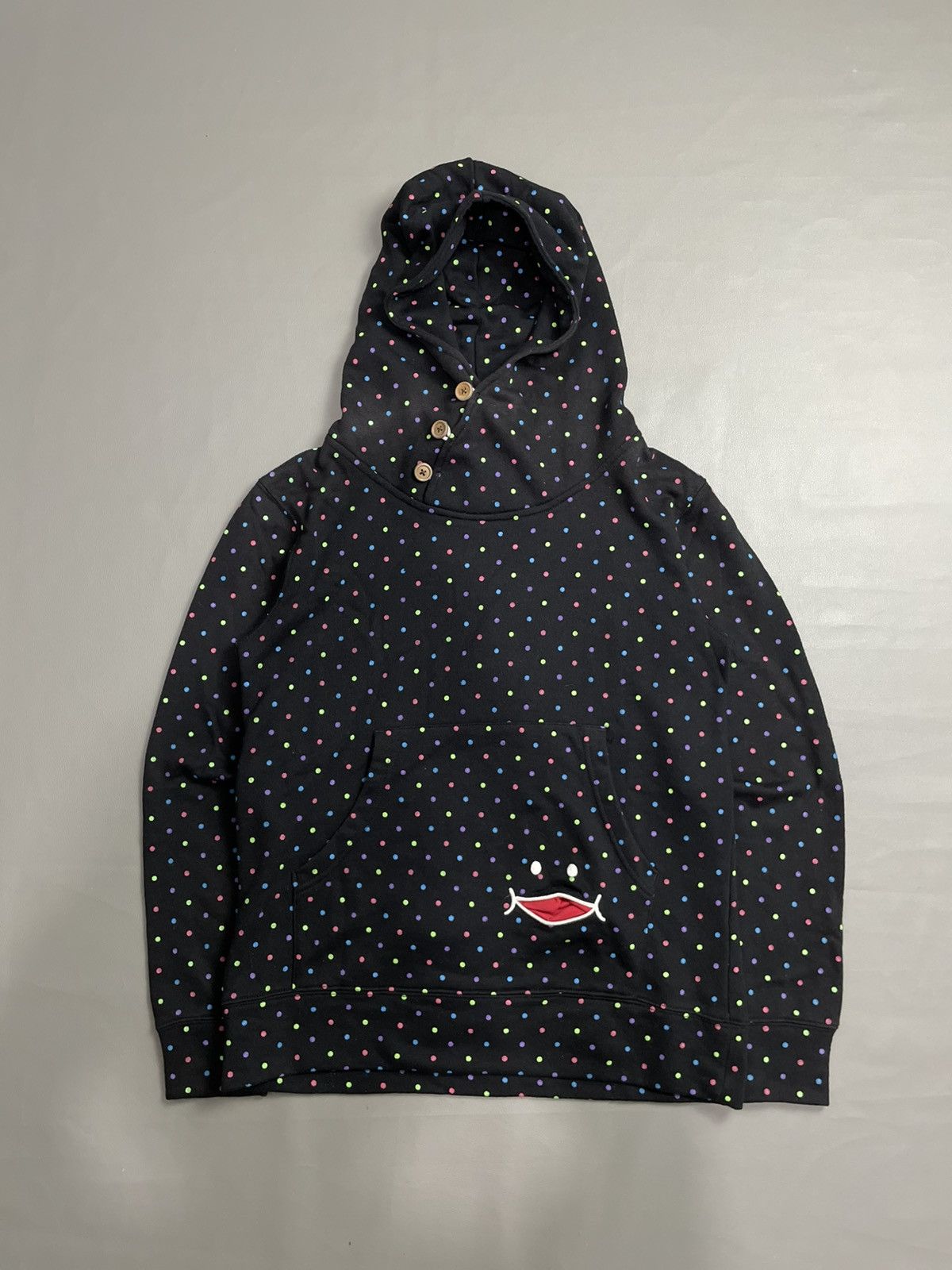 Japanese Brand Up smile Pocket Hoodie Size M / US 6-8 / IT 42-44 - 1 Thumbnail