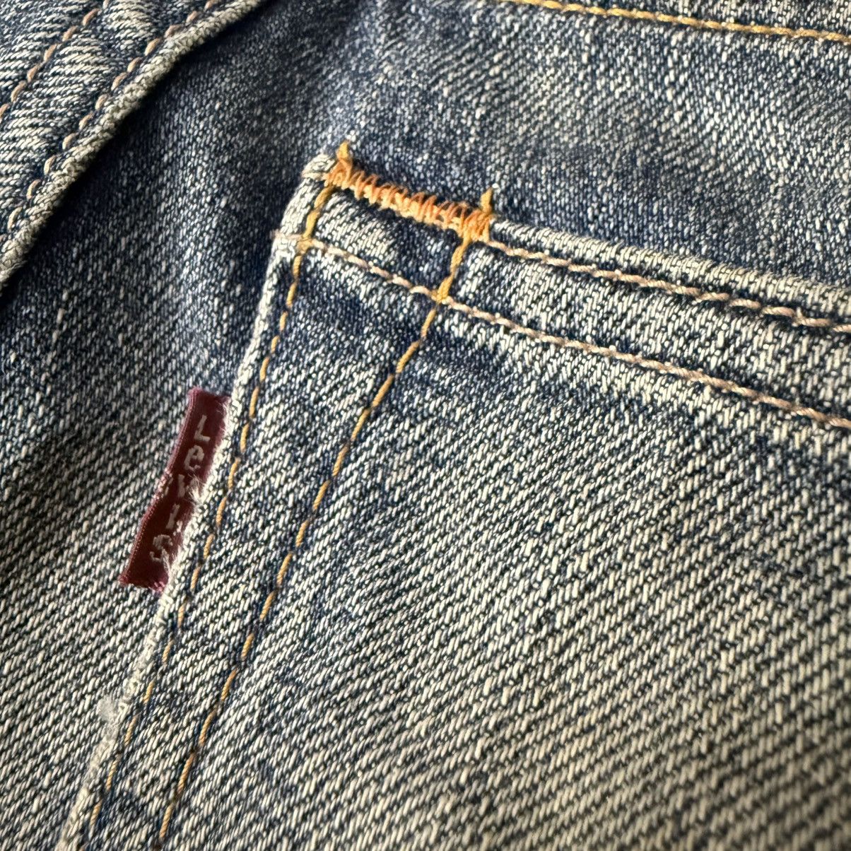 If Six Was Nine Vintage Flared Levis 507 Dirty Rusty Distressed Denim W33 Size US 33 - 10 Thumbnail
