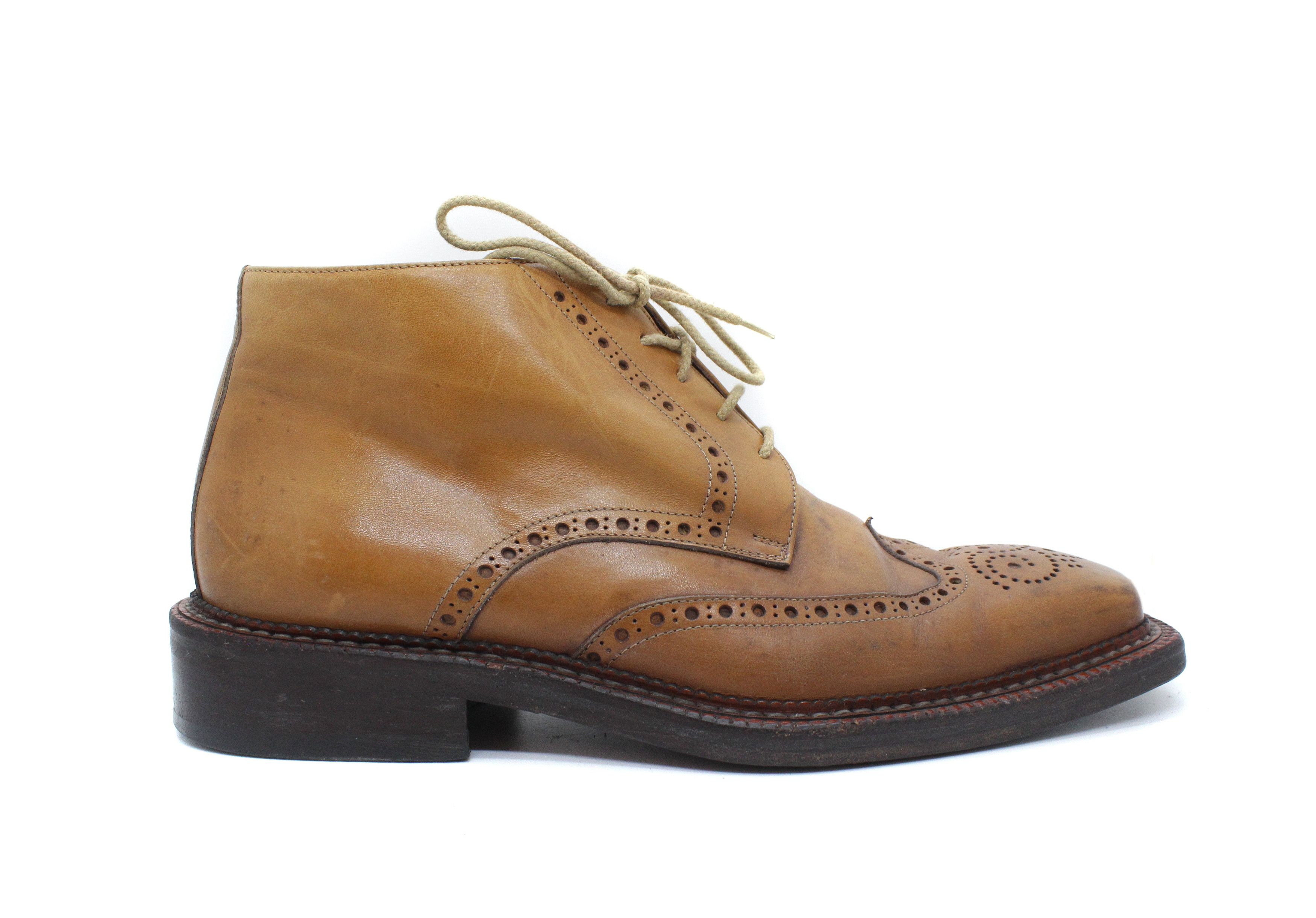 Sears Leather Oxford Brogue Boots Size US 10 / EU 43 - 2 Thumbnail