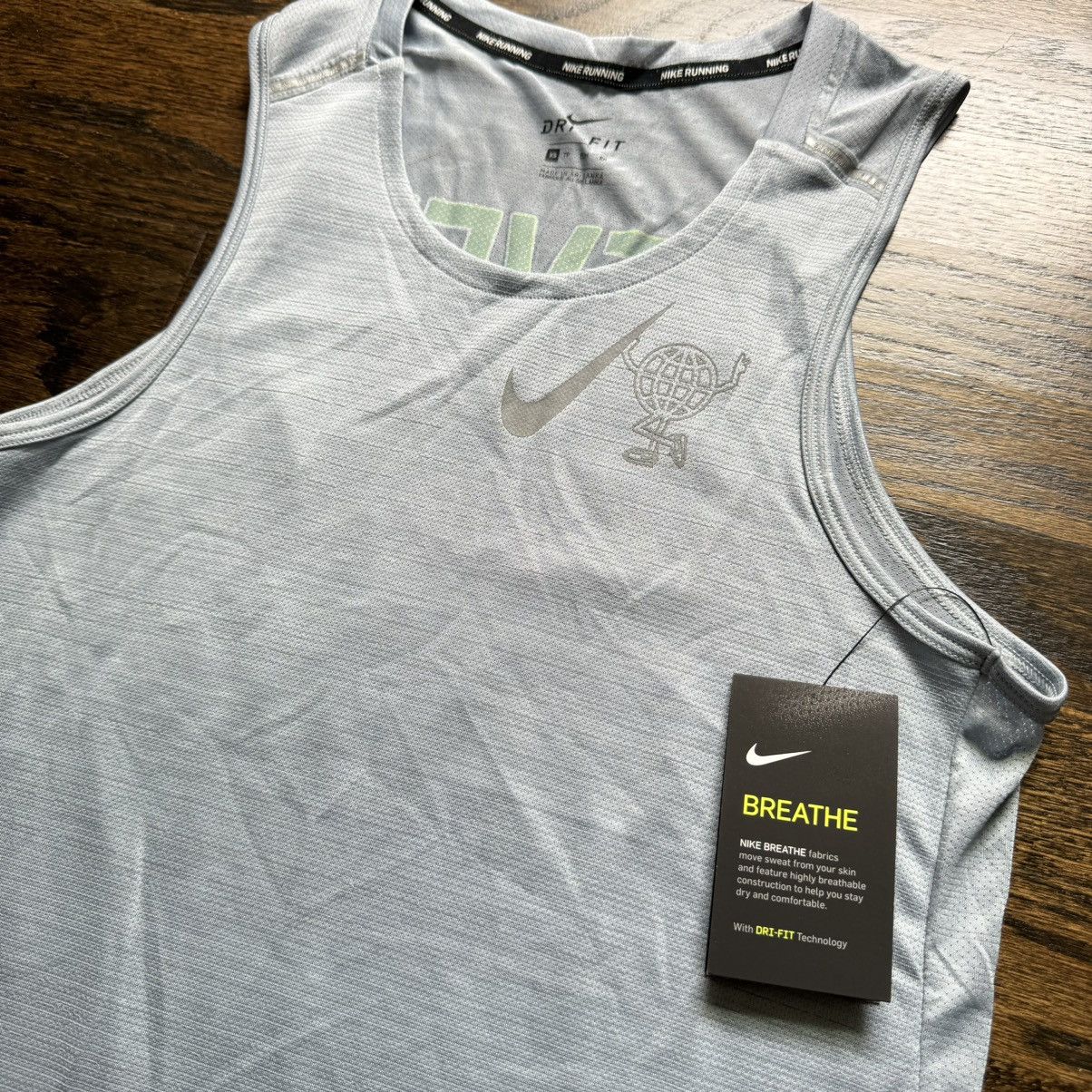 Nike Nike Dri-Fit Miler Wild Run Runner Tank Singlet (XS) | NWT Size US XS / EU 42 / 0 - 3 Thumbnail