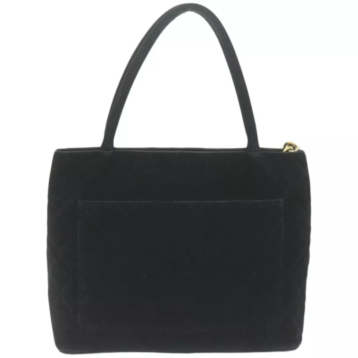 Chanel CHANEL Materasse Tote Bag Velor Standard Black Size ONE SIZE - 2 Thumbnail