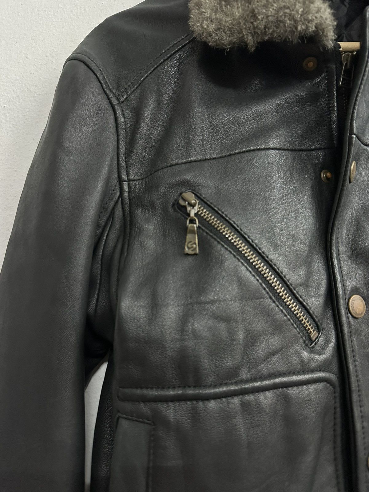 Silas RARE 🇯🇵SILAS Aviator Sheep Skin Leather Jacket Size US S / EU 44-46 / 1 - 6 Thumbnail