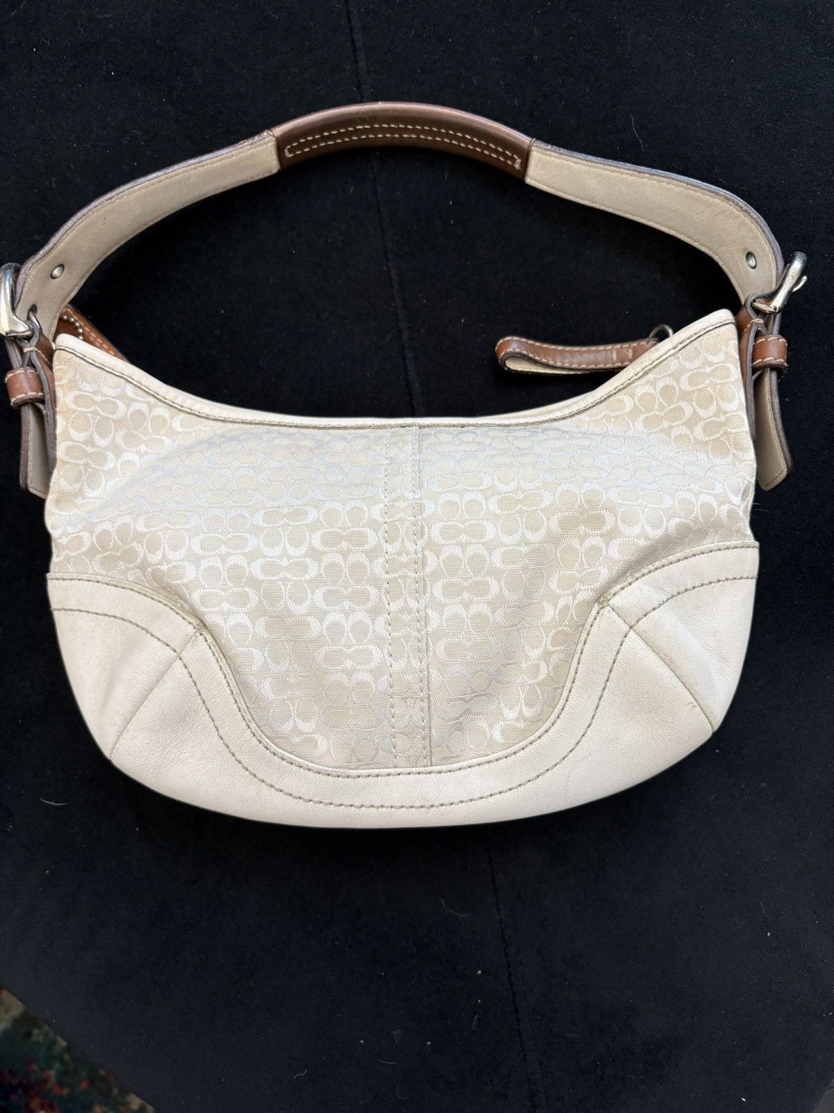 Coach 1990s Coach 6351 Monogram Logo Hobo Bag Size ONE SIZE - 1 Thumbnail